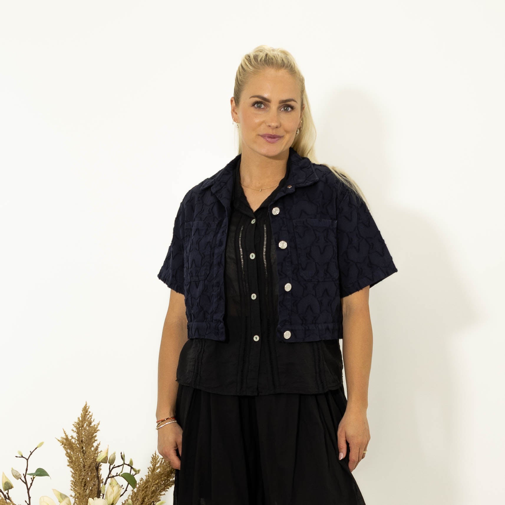 Star kort jakke, Navy