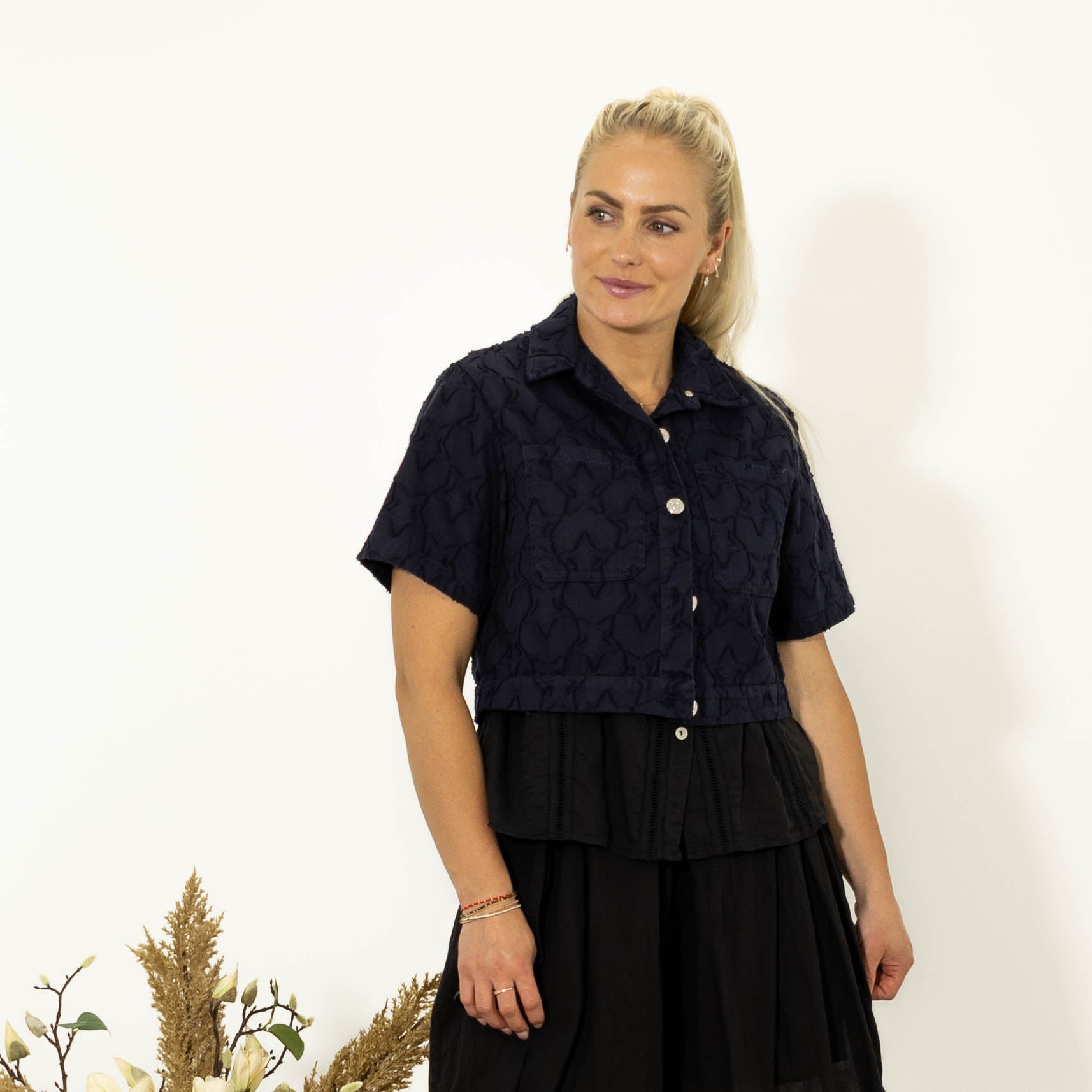 Star kort jakke, Navy