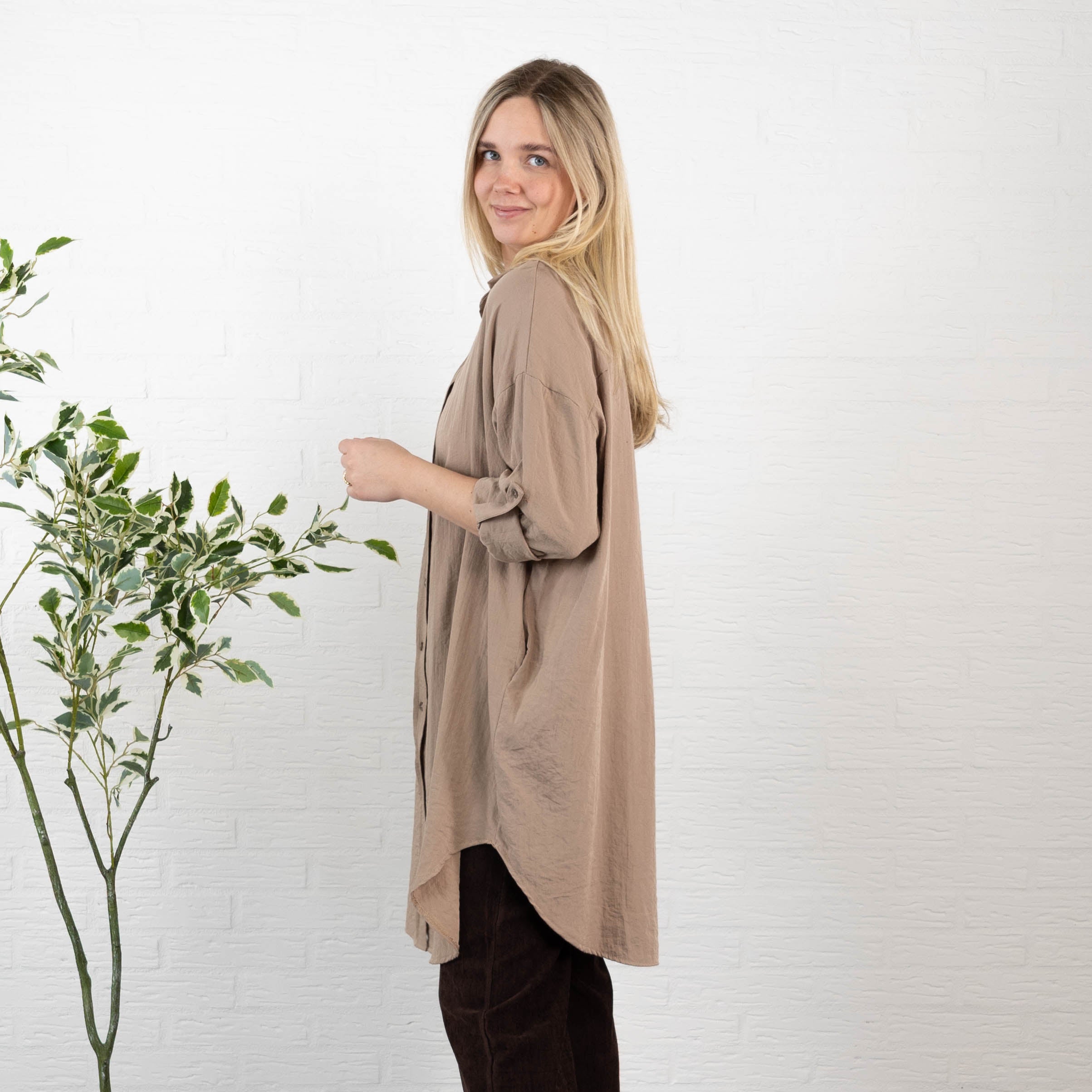 Vermont skjorte/tunika, Taupe