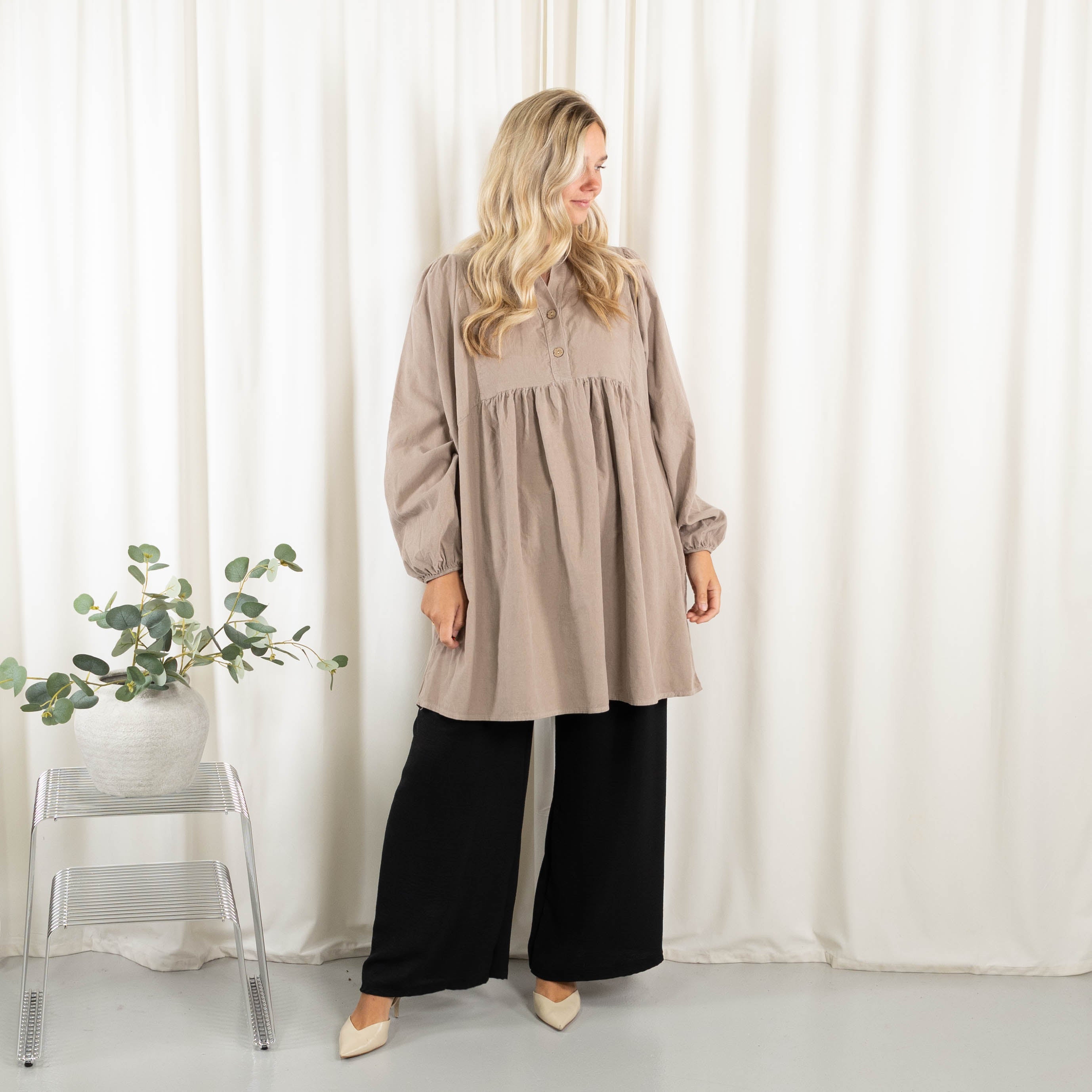 Nanny tunika/kjole, Taupe