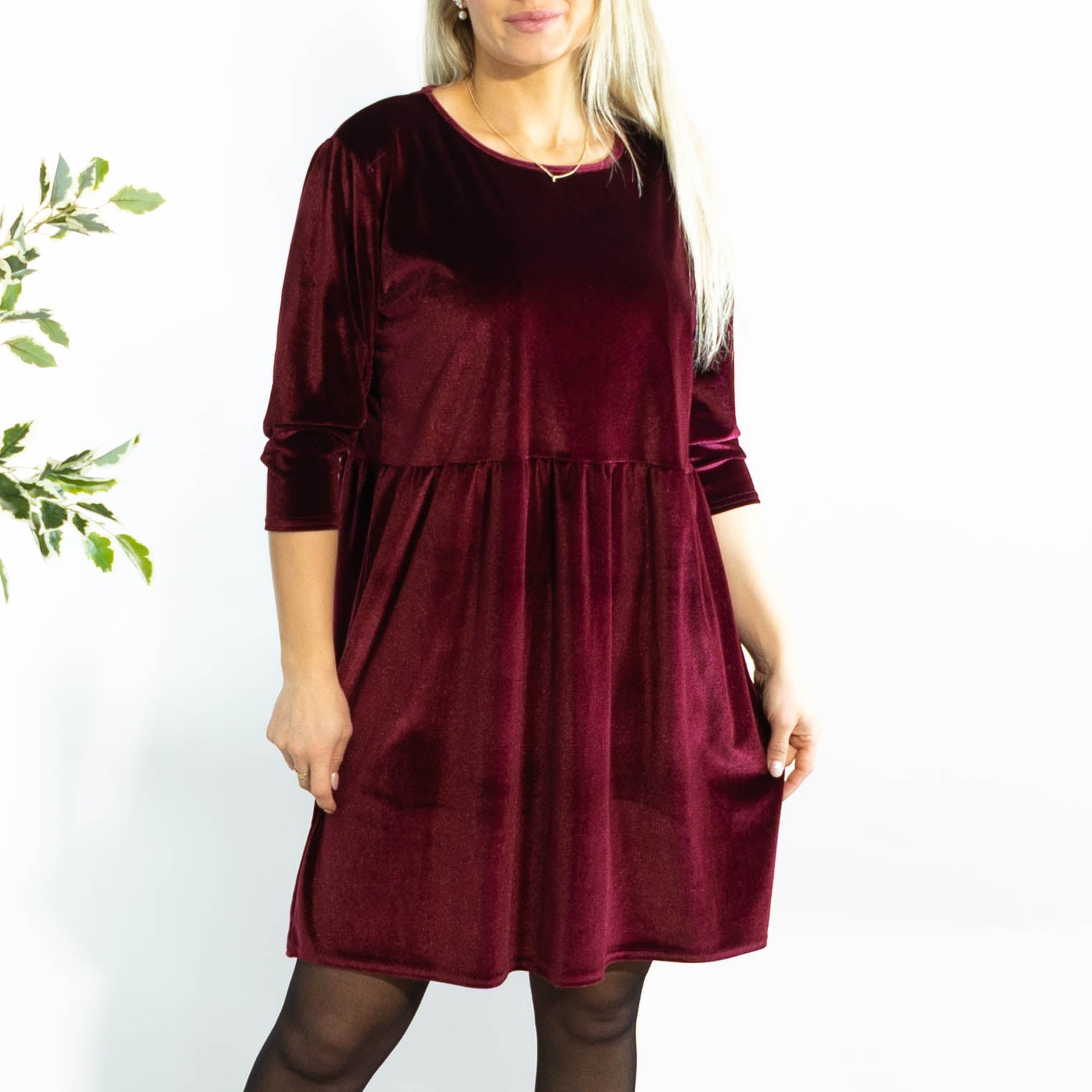 Chloe tunikakjole, Bordeaux