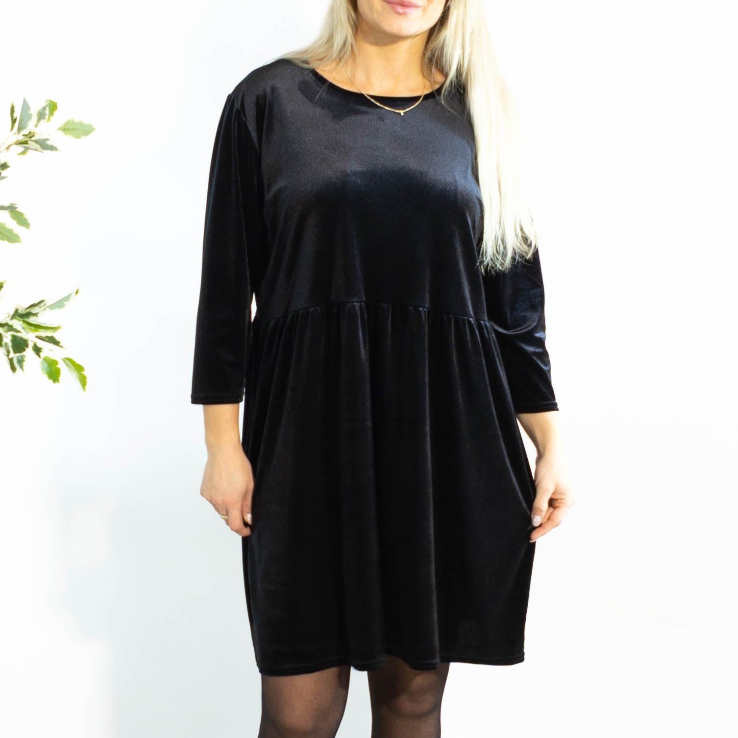 Chloe tunikakjole, Sort