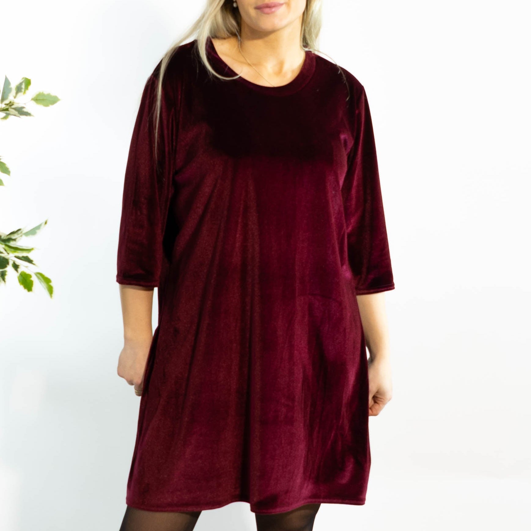 Brianne tunikakjole, Bordeaux