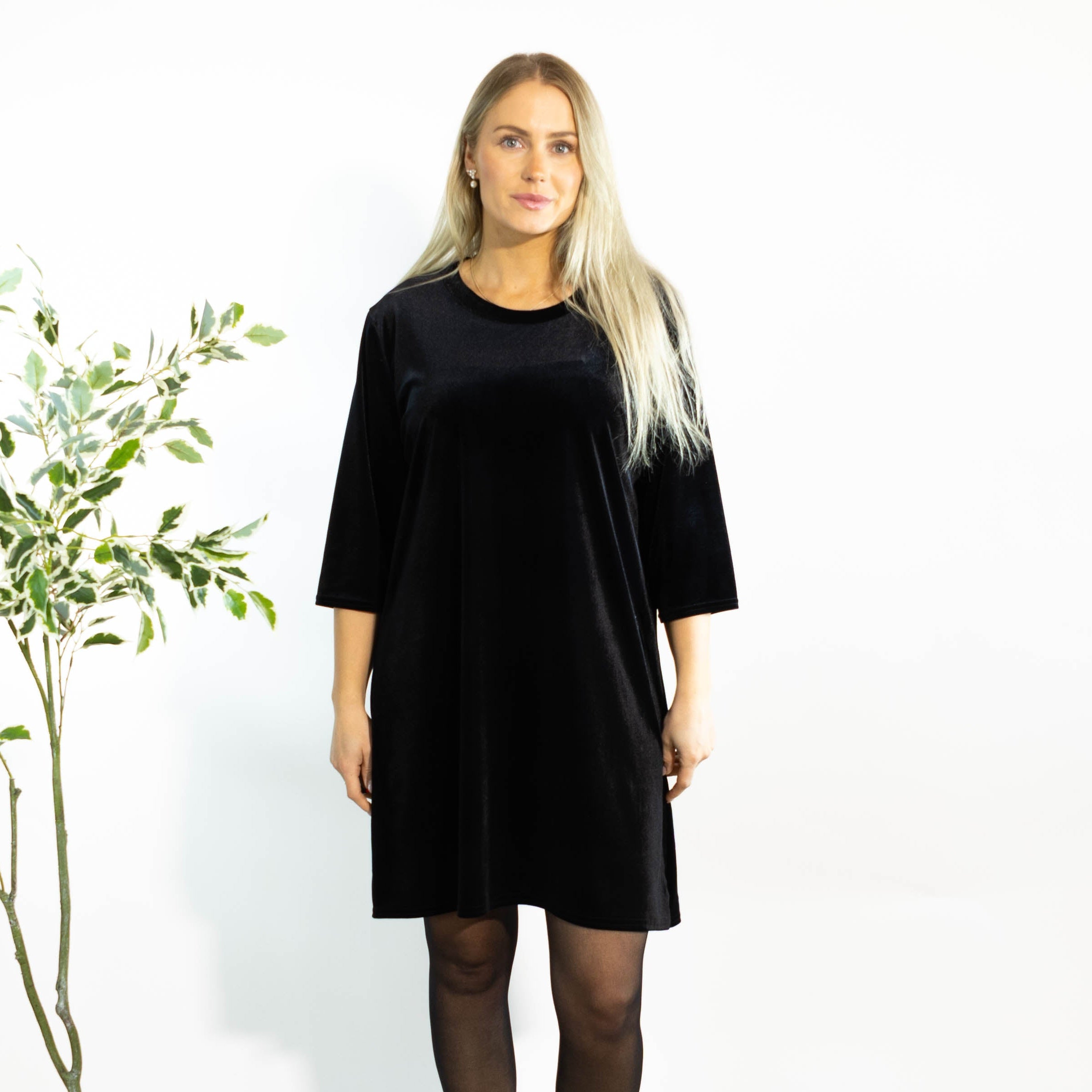 Brianne tunikakjole, Sort