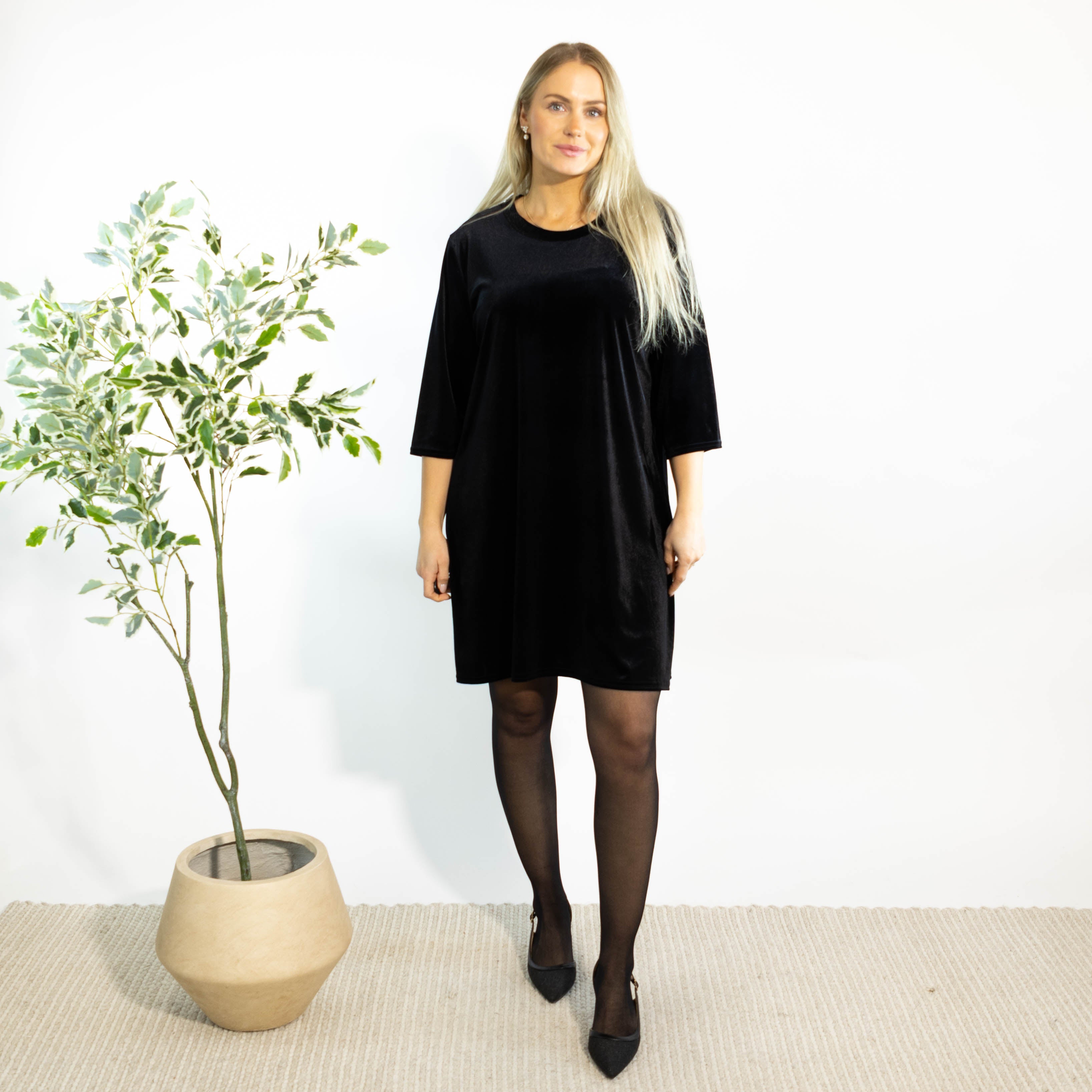 Brianne tunikakjole, Sort