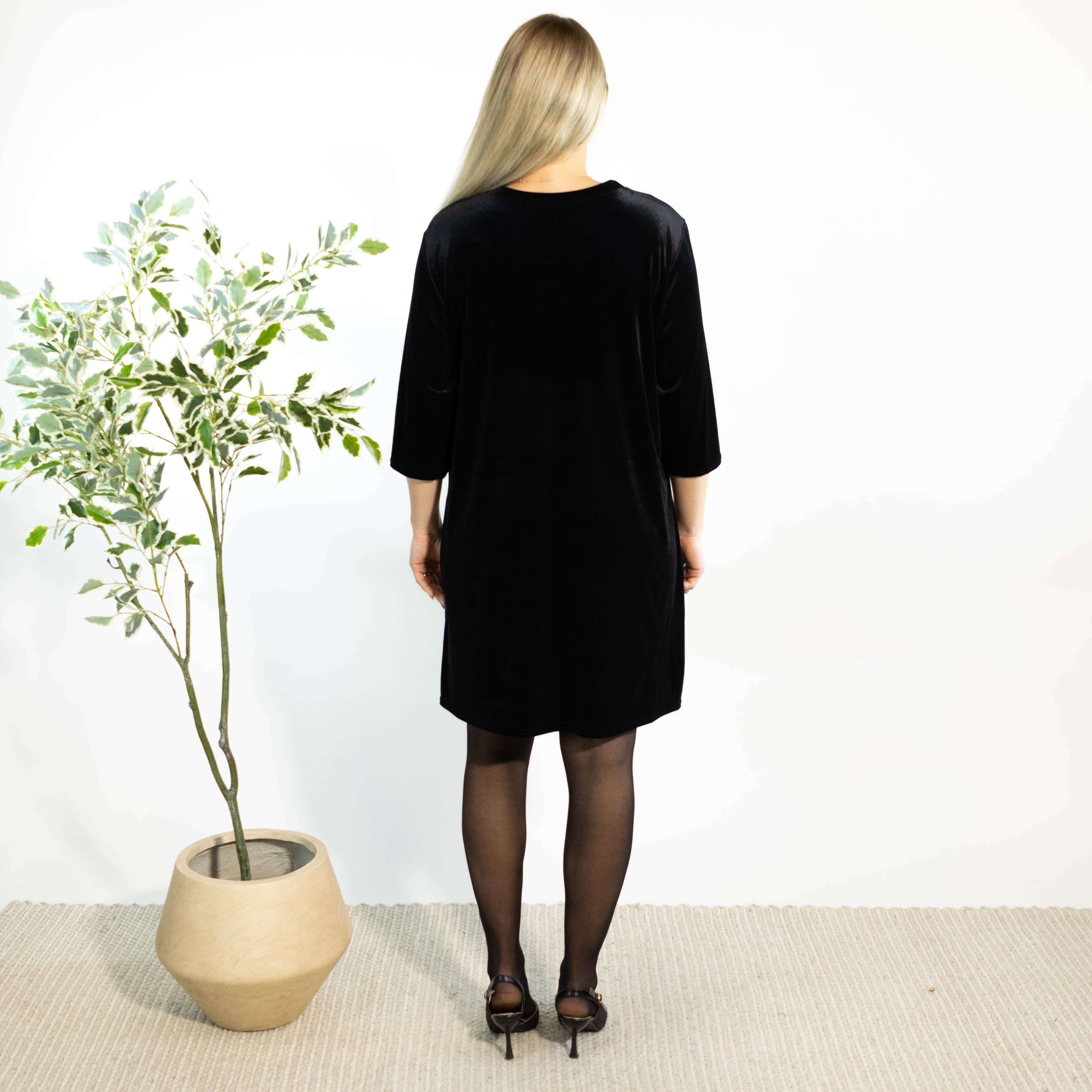 Brianne tunikakjole, Sort