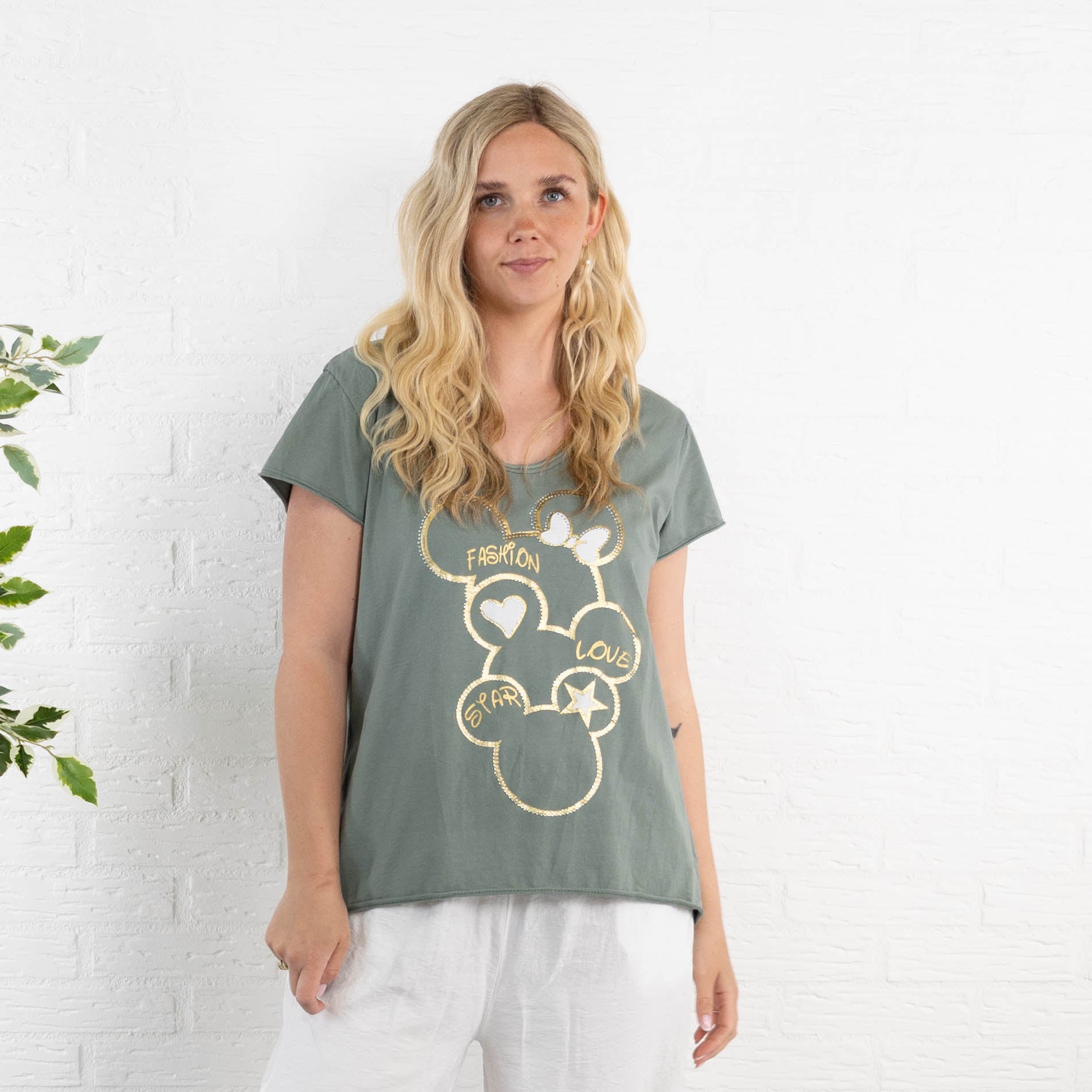 Minnie t-shirt, Khaki