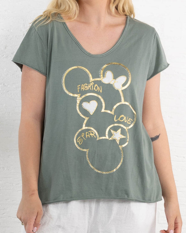 Minnie t-shirt, Khaki