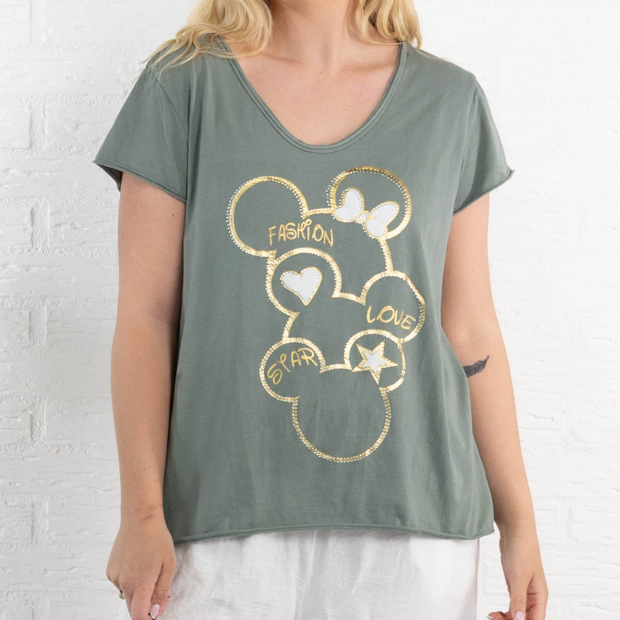 Minnie t-shirt, Khaki
