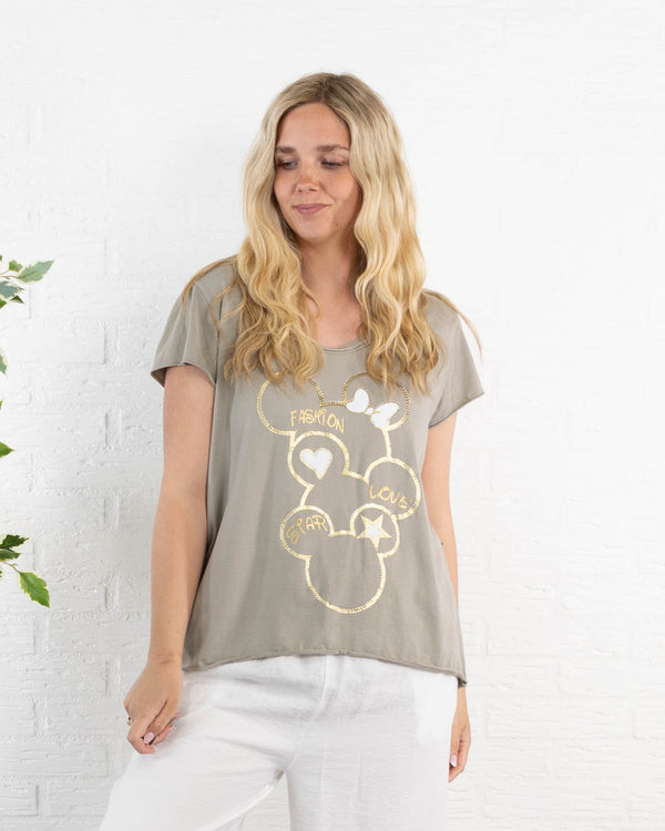 Minnie t-shirt, Taupe