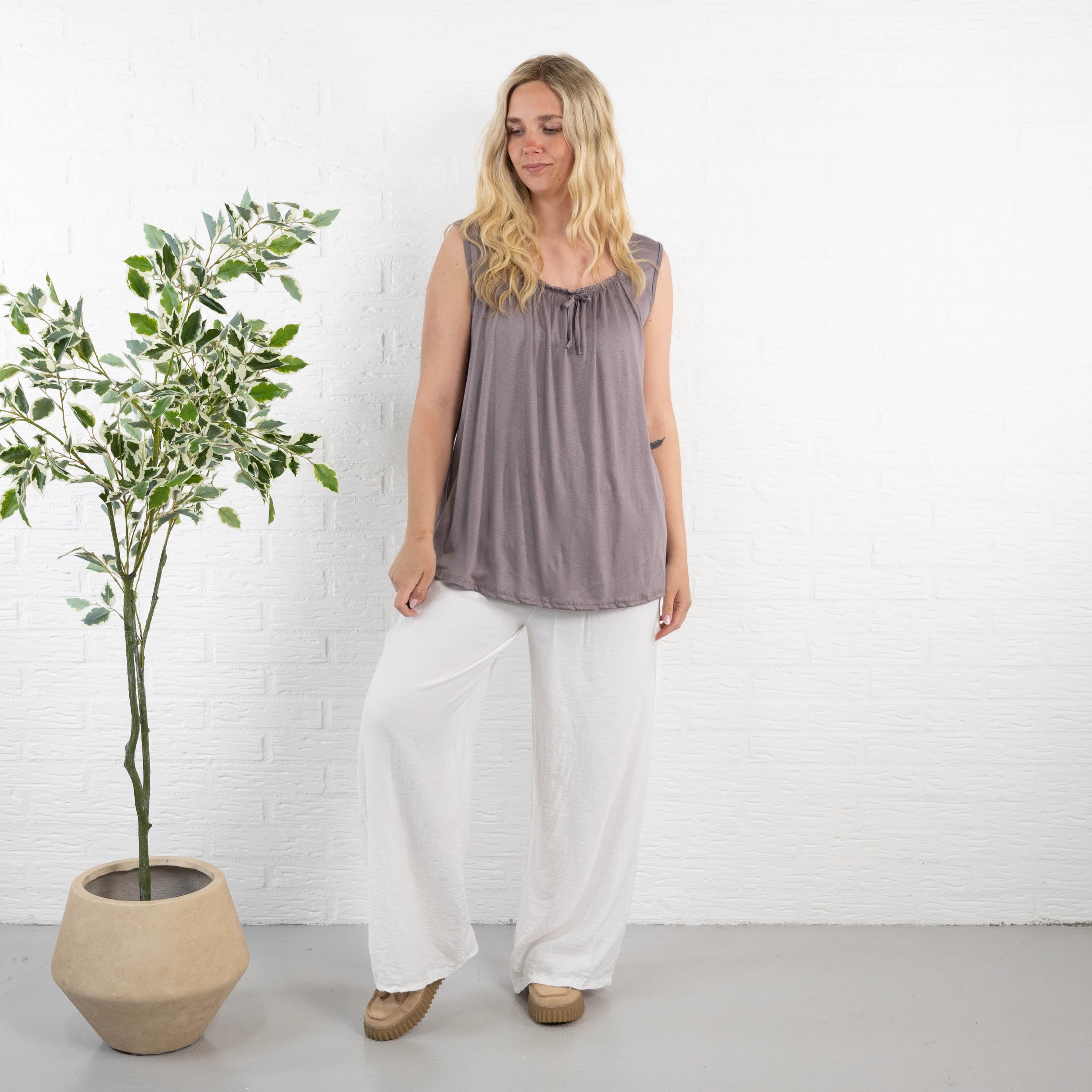 Angel top, Taupe