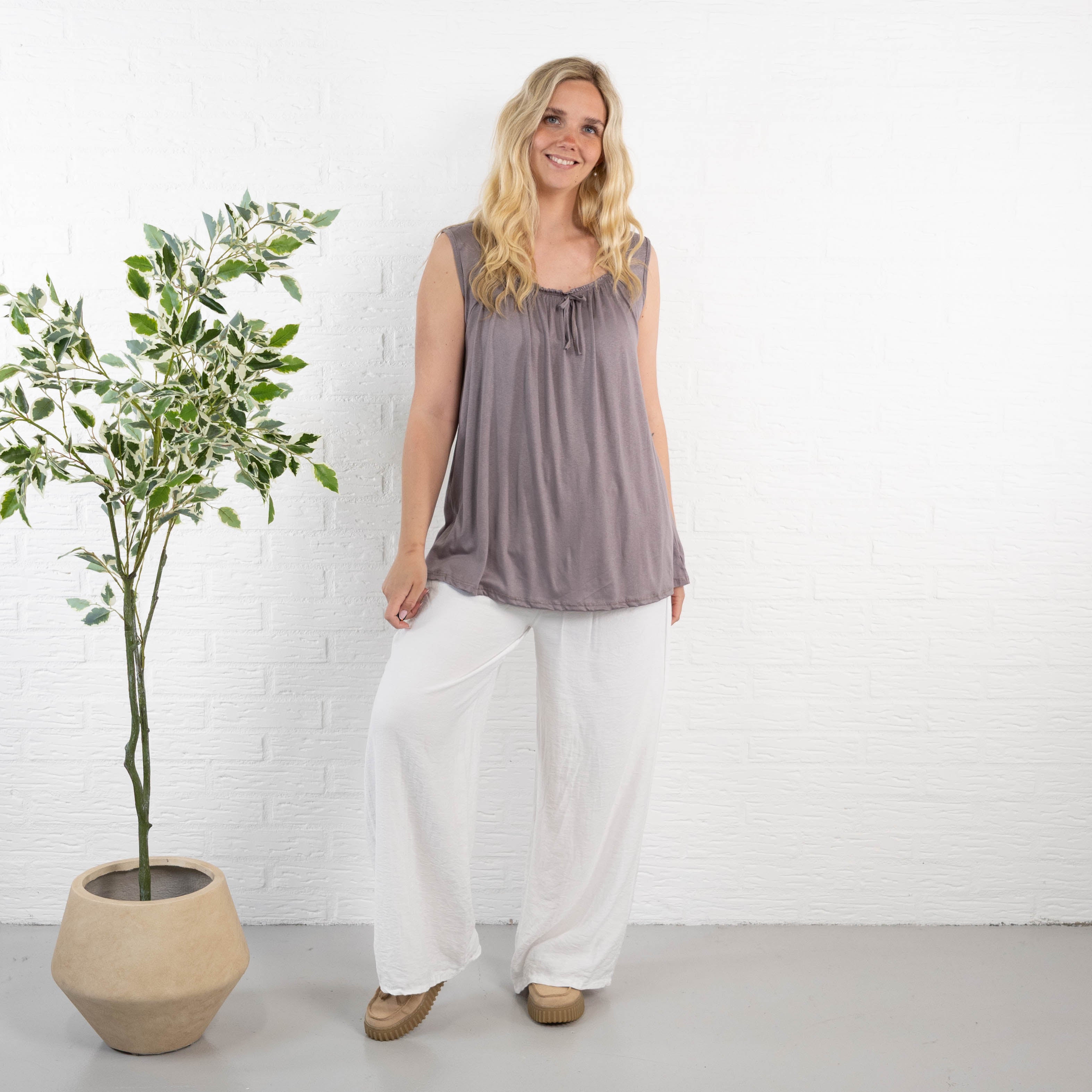 Angel top, Taupe