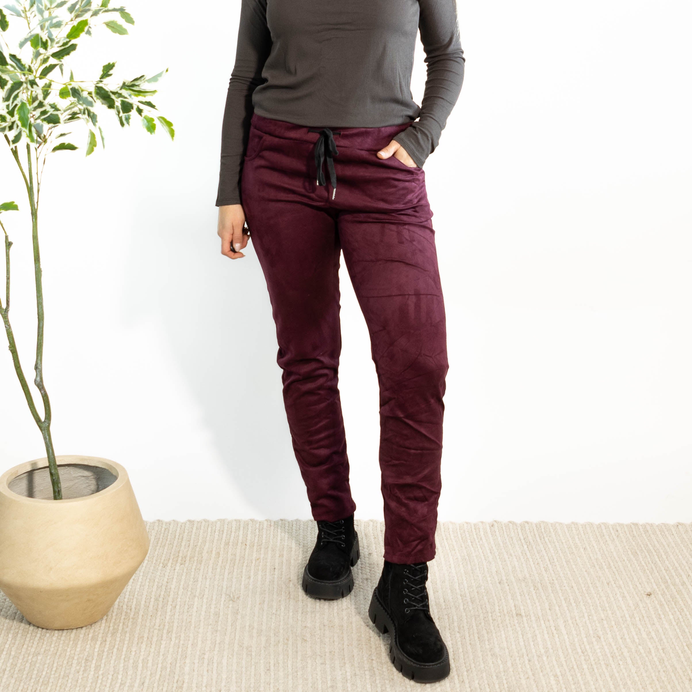 Nikki vegan bukser, Bordeaux