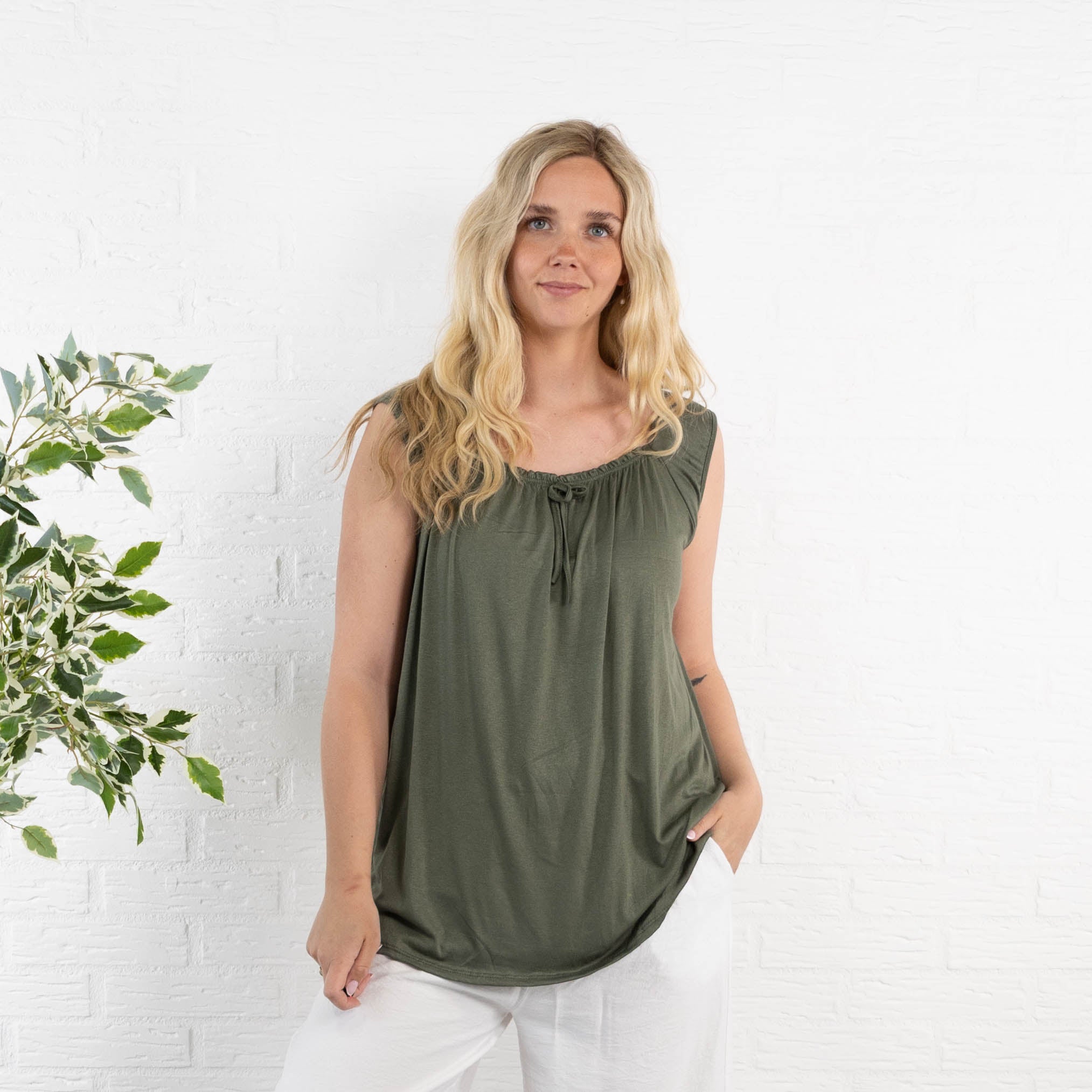 Angel top, Khaki