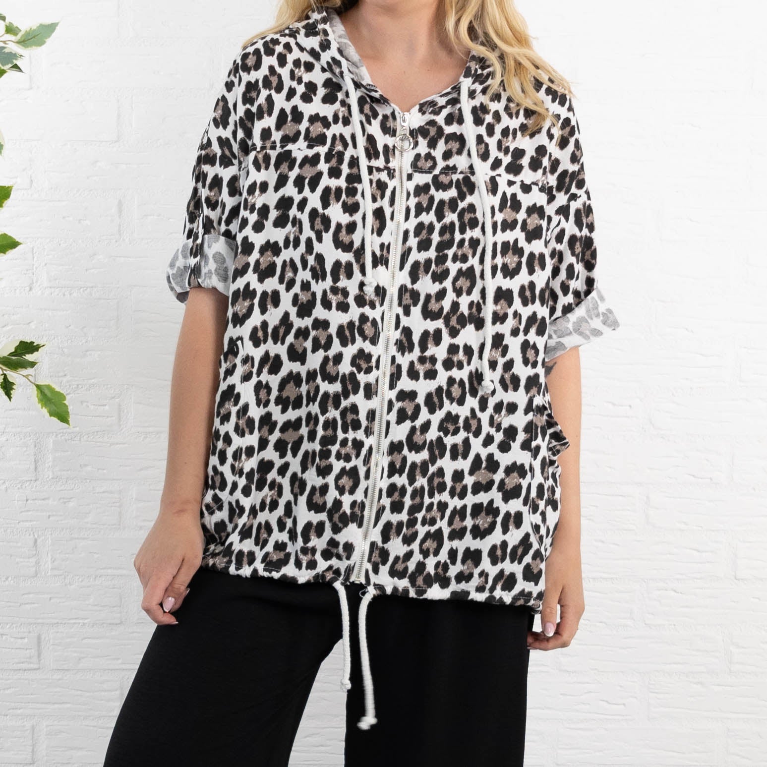 Leona cardigan, Hvid