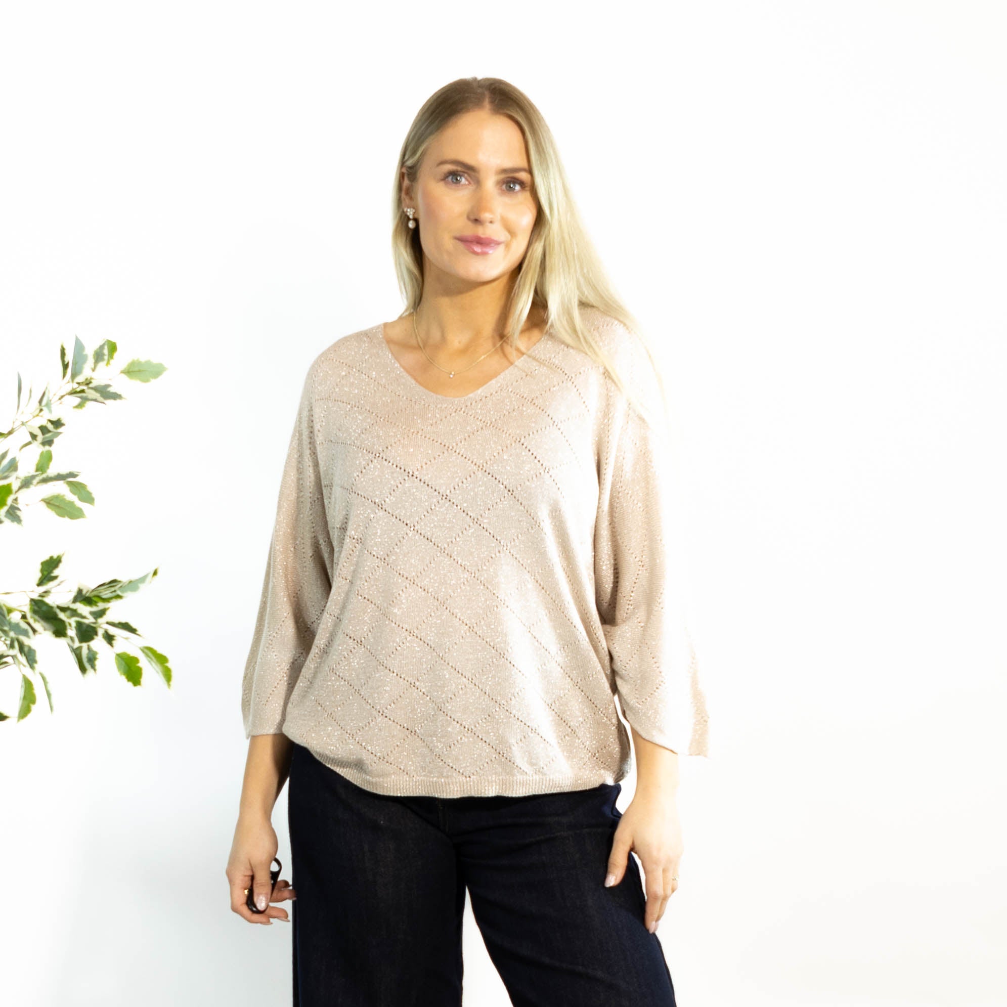 Albi Poitelle strik, Beige