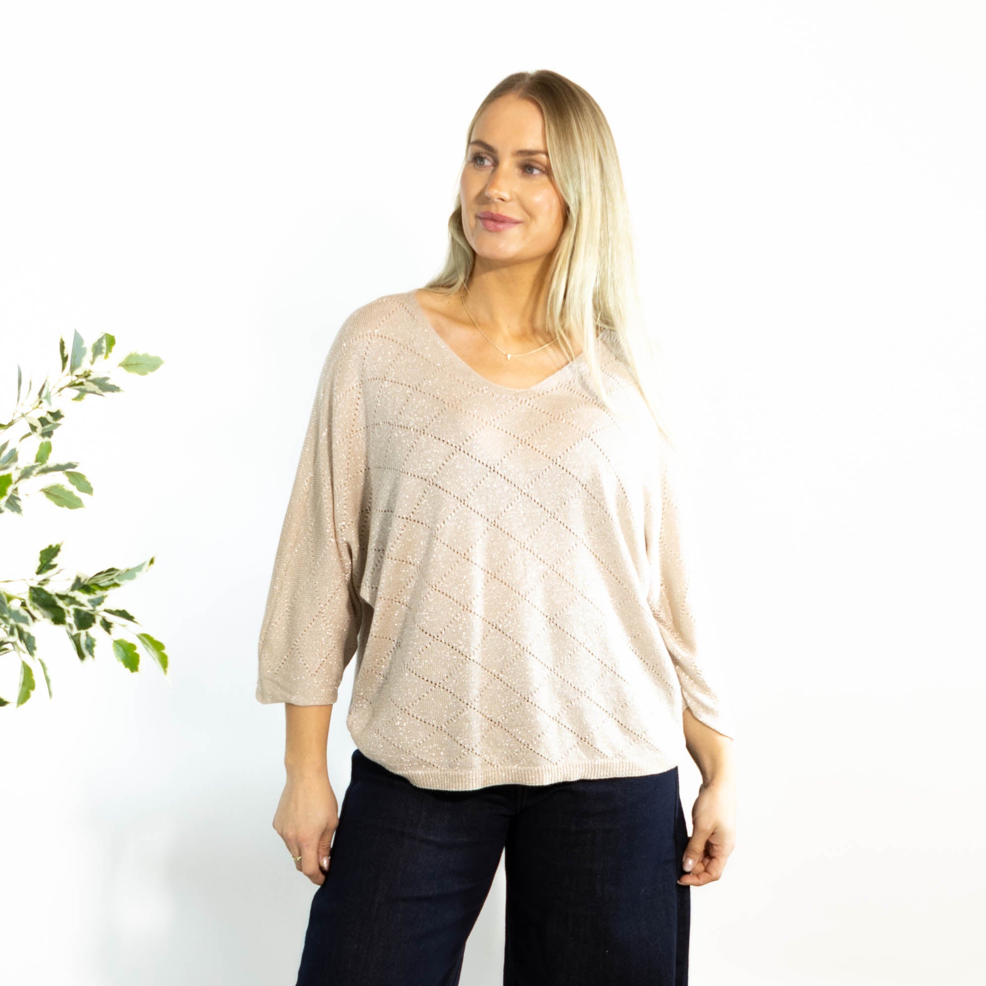 Albi Poitelle strik, Beige