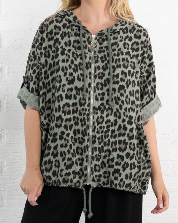 Leona cardigan, Khaki