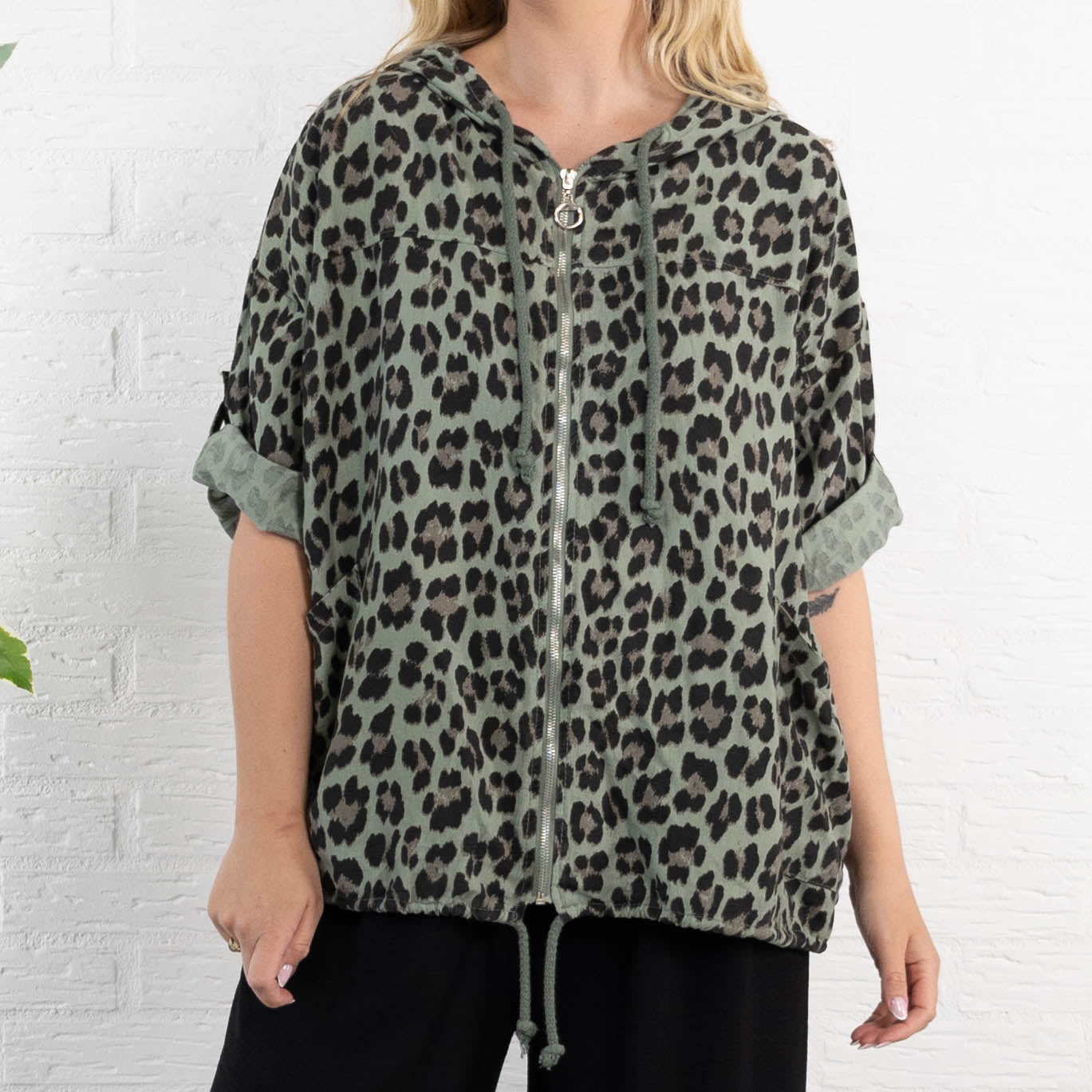 Leona cardigan, Khaki