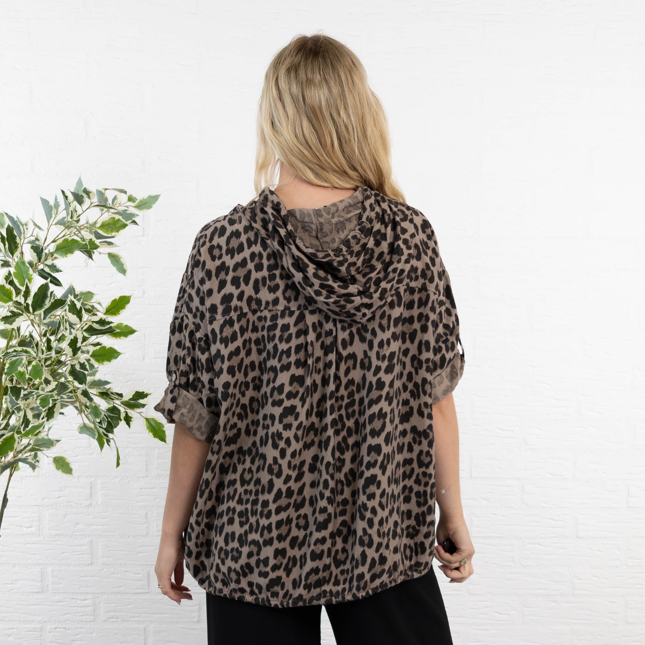 Leona cardigan, Taupe