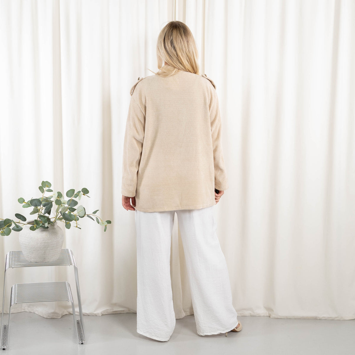 Quinn jakke, Beige
