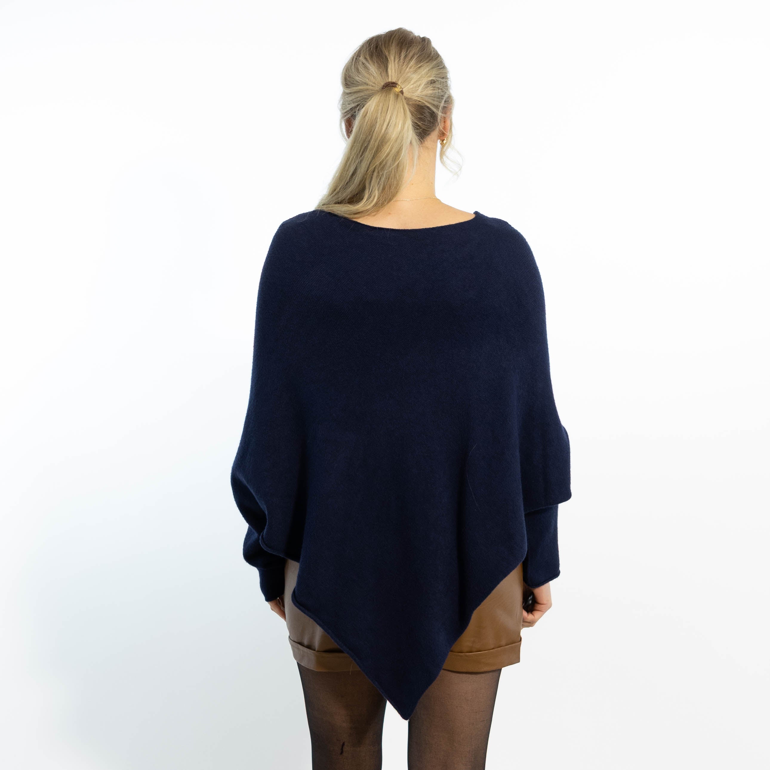 Heidi poncho, Navy