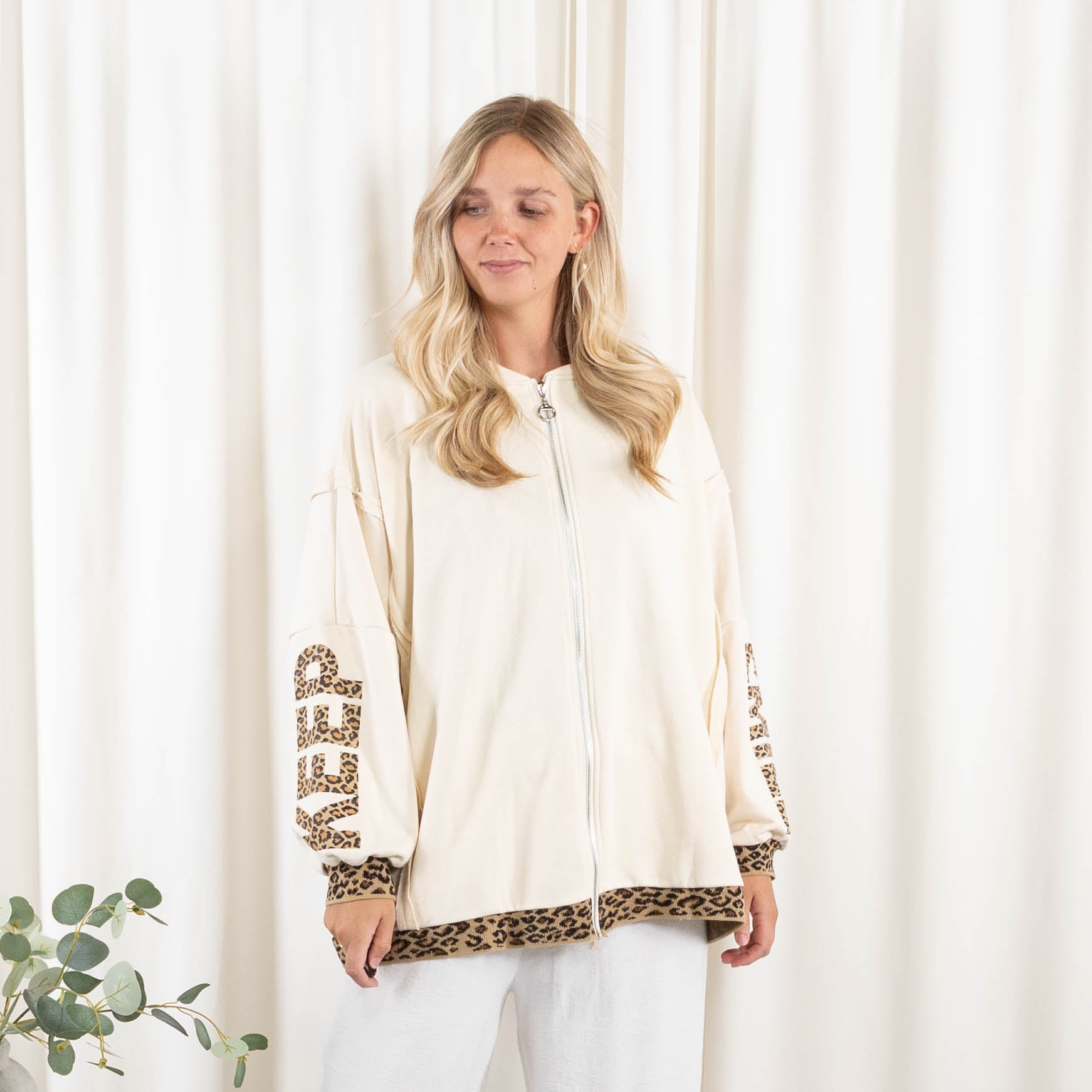 Tracie sweatshirt, Råhvid