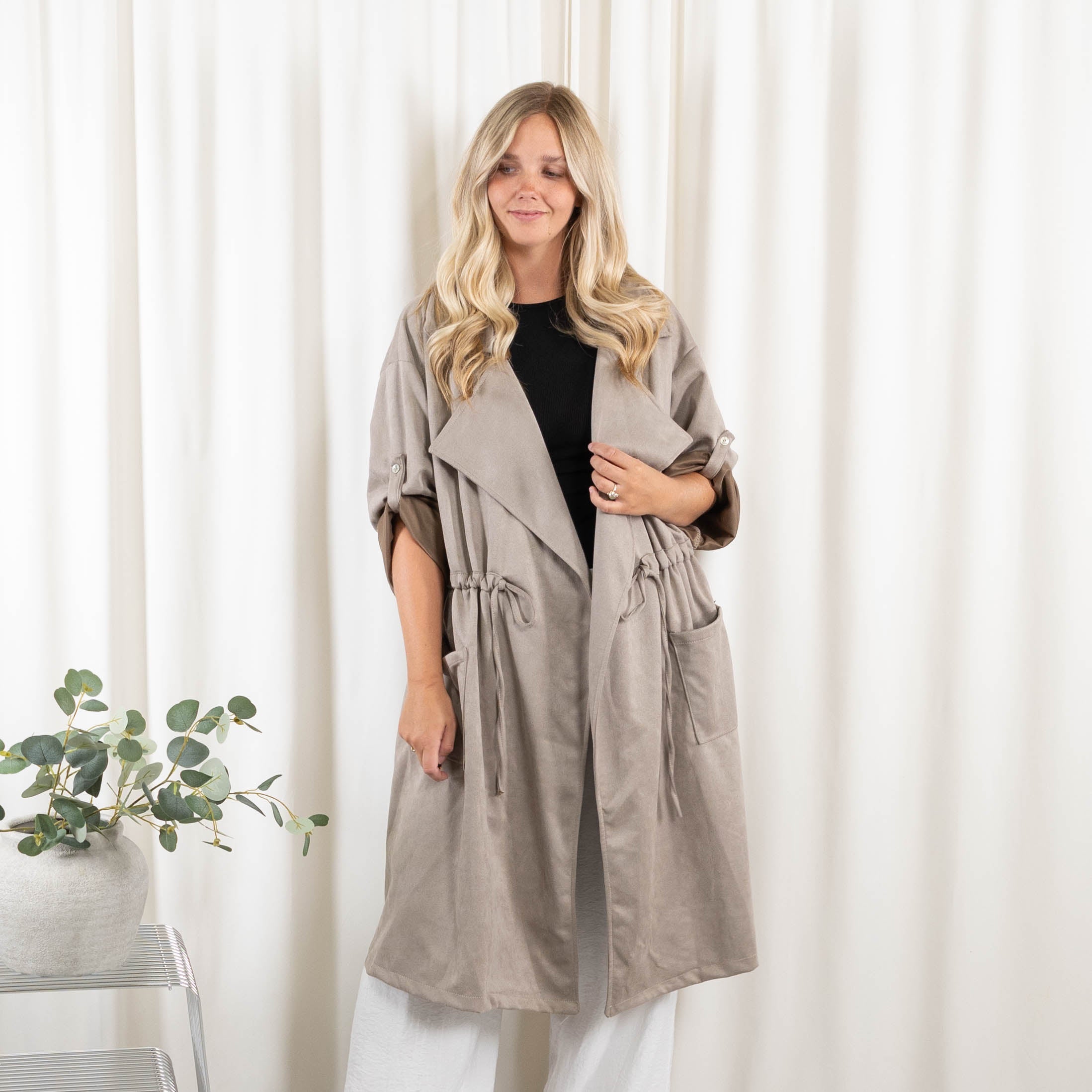 Hanne jakke, Taupe