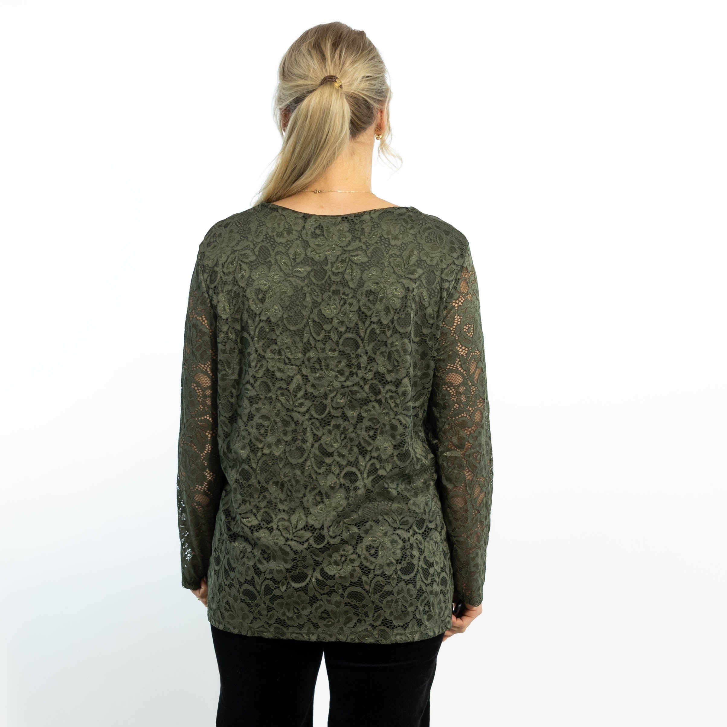 Jasmine chiffon overdel, Khaki