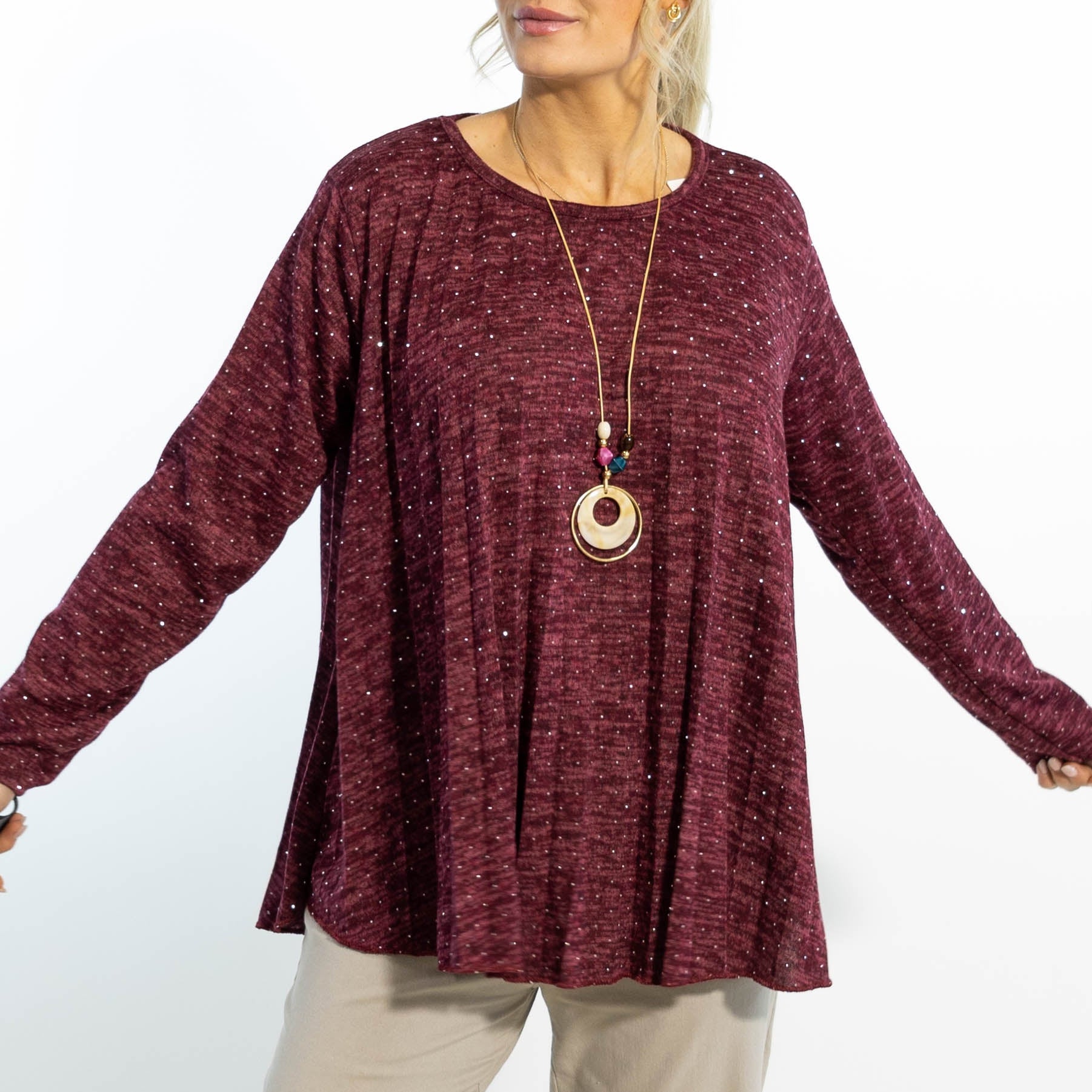 Nora overdel m. kæde, Bordeaux