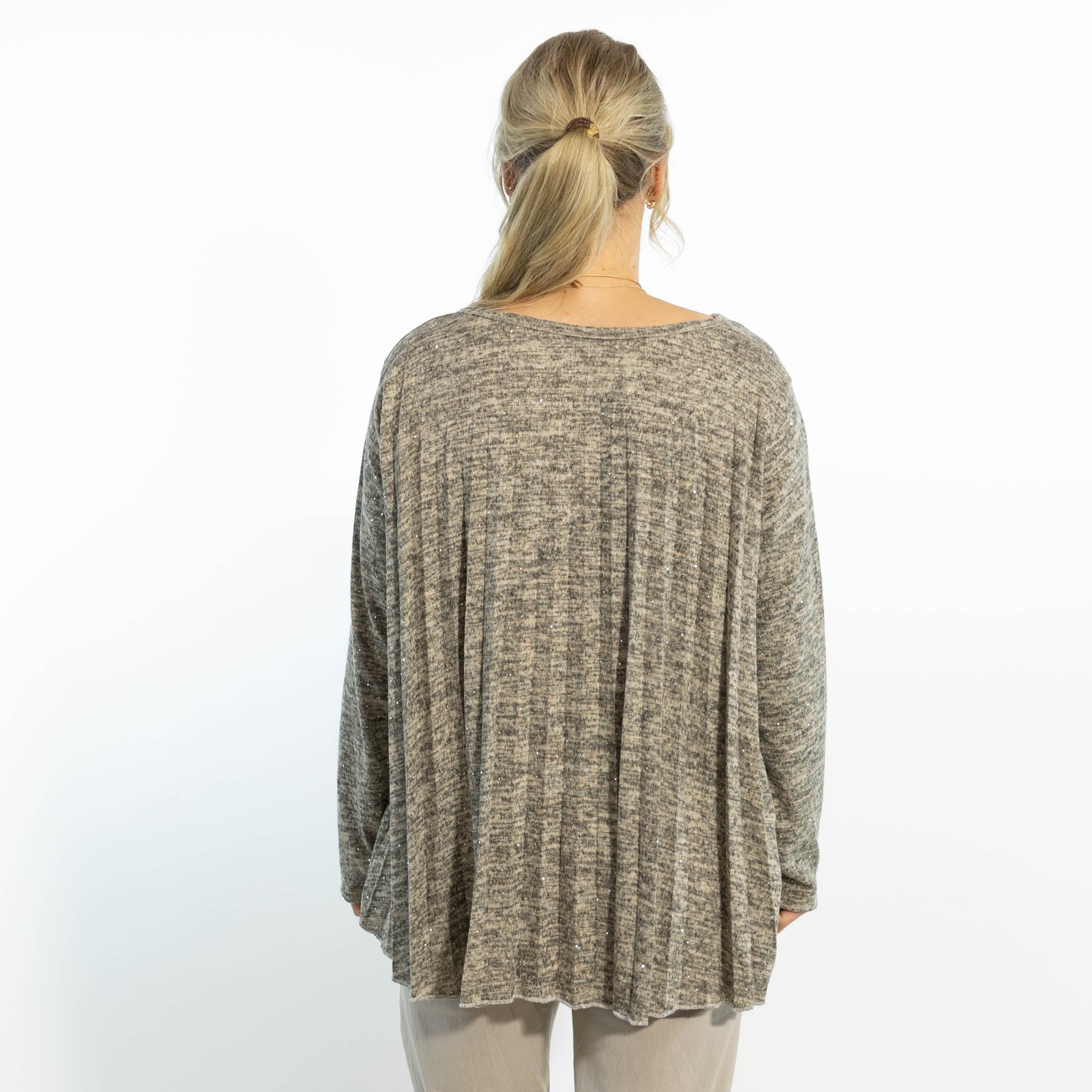 Nora overdel m. kæde, Taupe