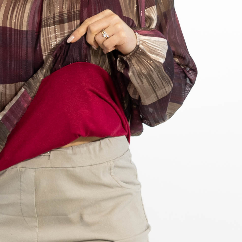 Emmy dobbeltlayer overdel, Bordeaux