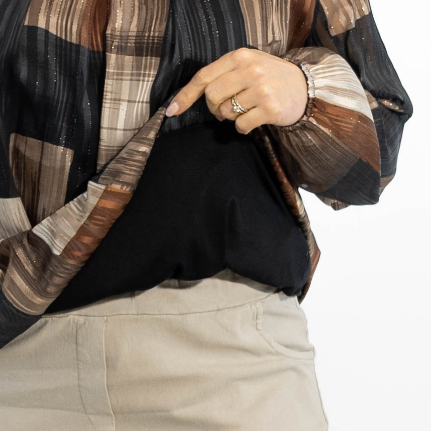 Emmy dobbeltlayer overdel, Sort