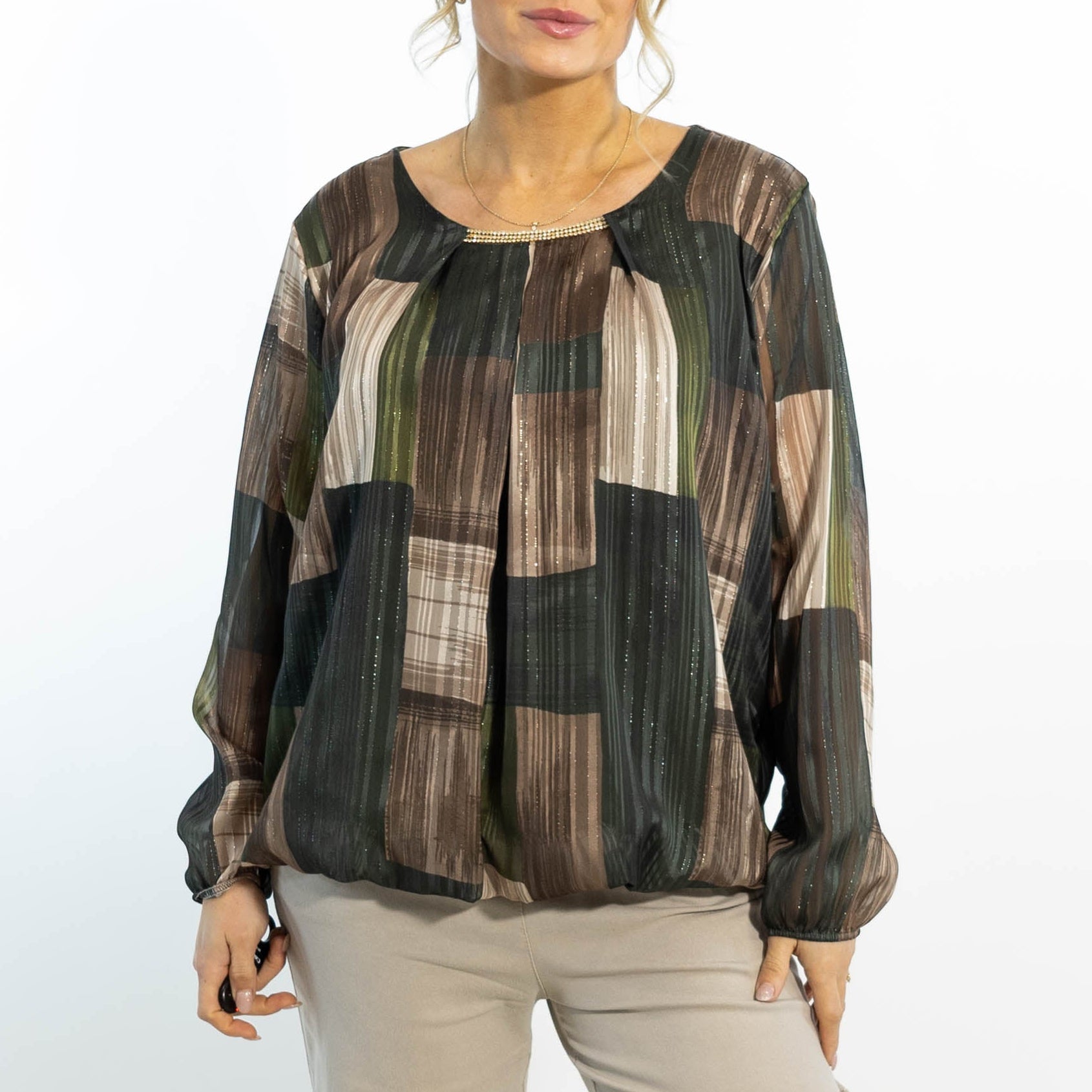 Emmy dobbeltlayer overdel, Khaki