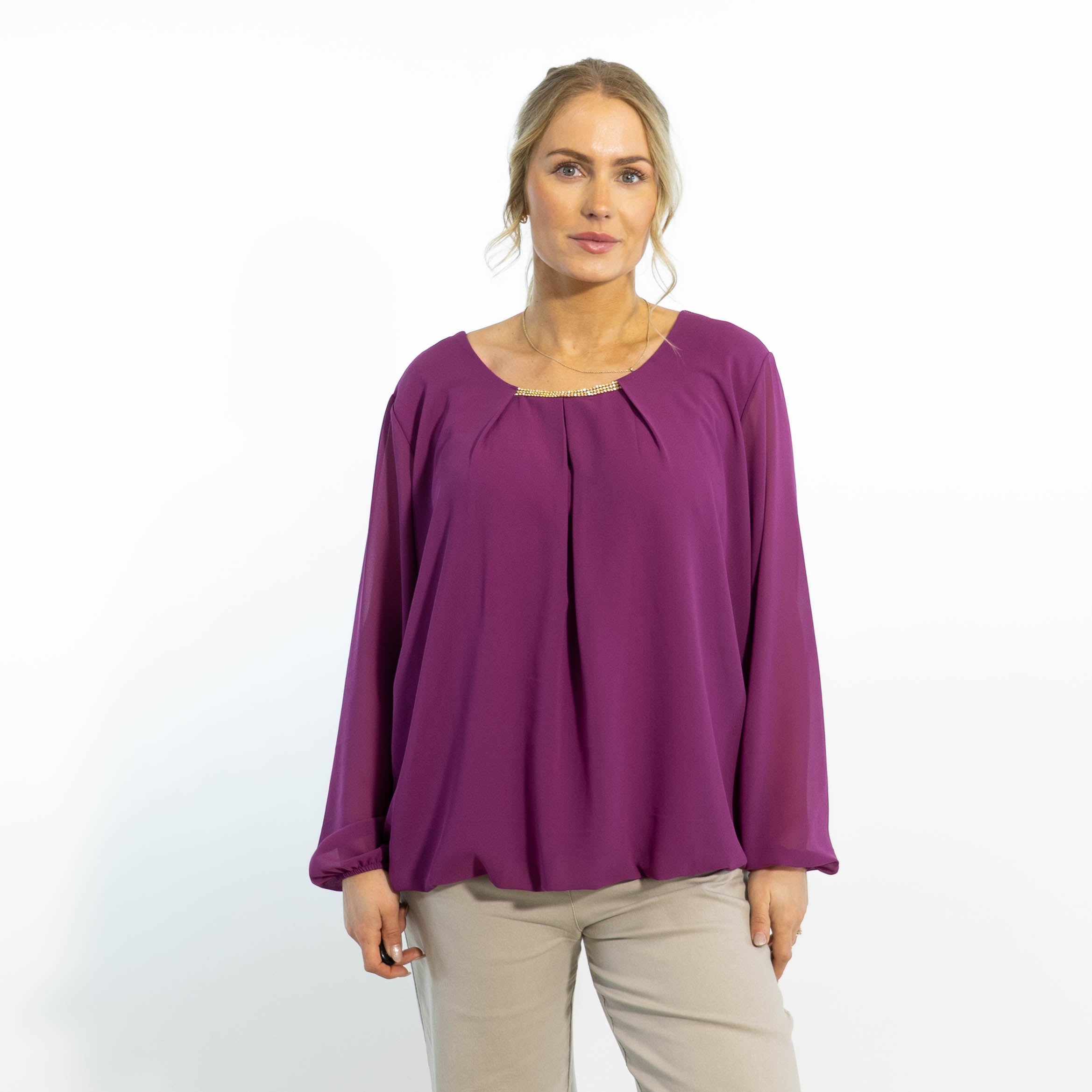 Adda chiffon overdel, Lilla