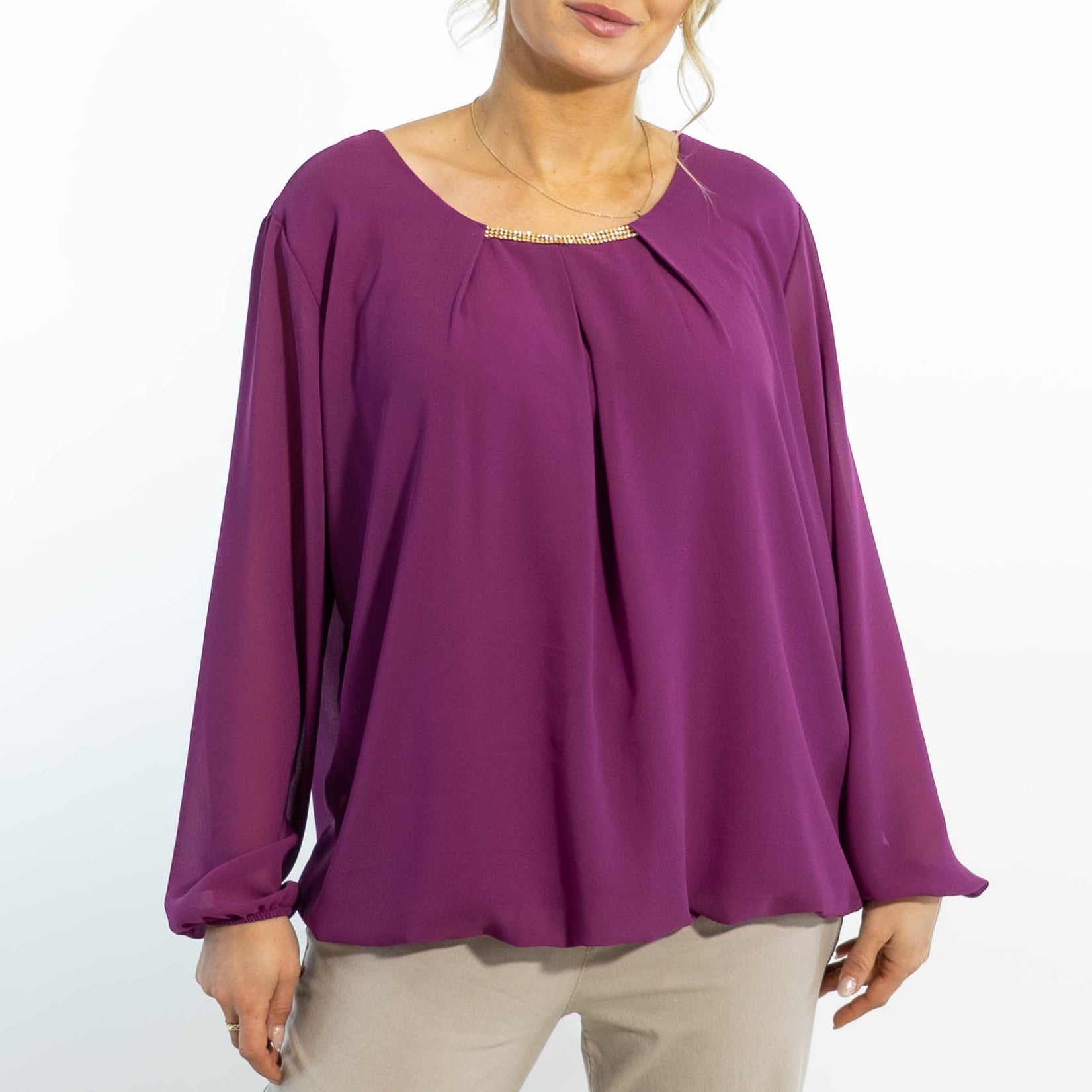 Adda chiffon overdel, Lilla