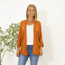 Donna strik cardigan, Rust