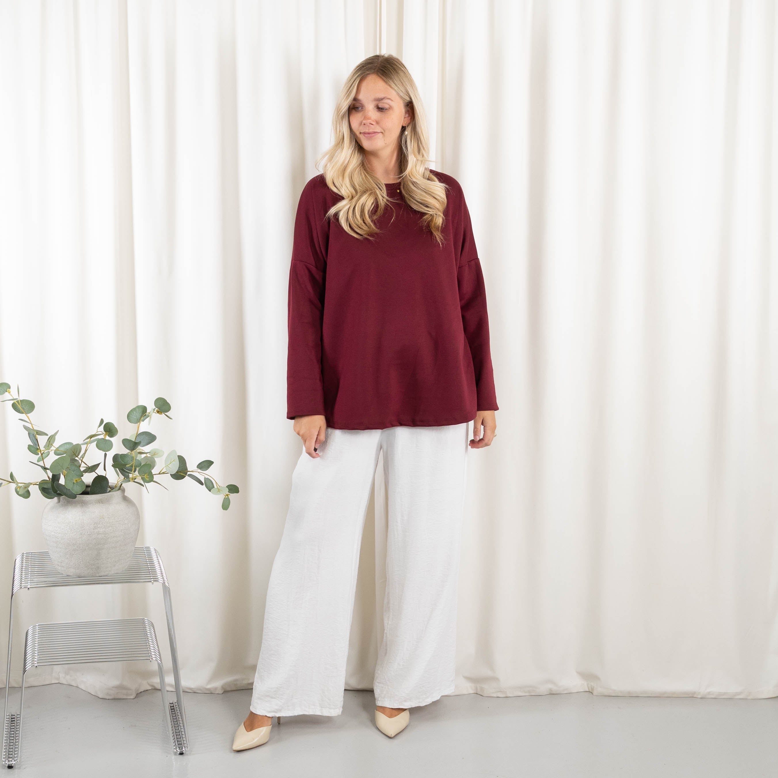 Andrea sweatshirt, Bordeaux