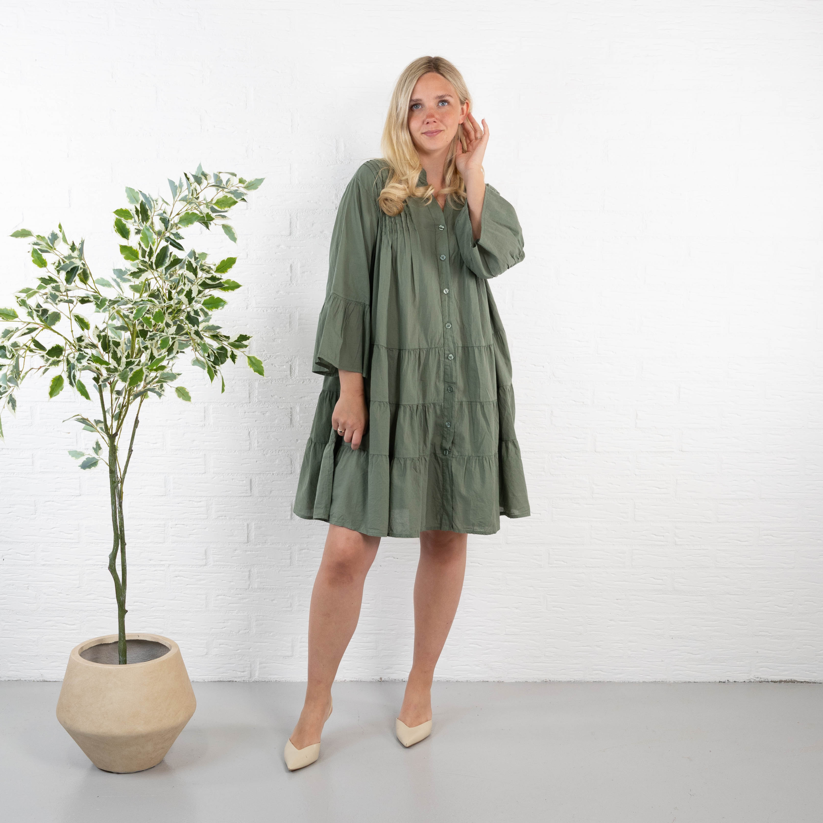 Qyra Tunika/Kjole, Khaki