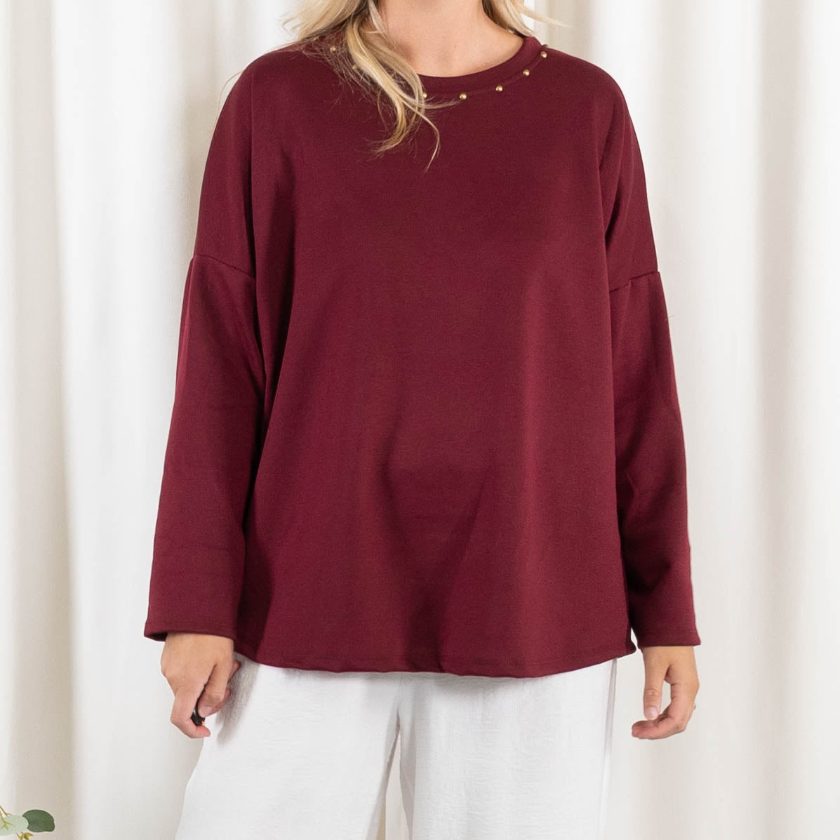 Andrea sweatshirt, Bordeaux