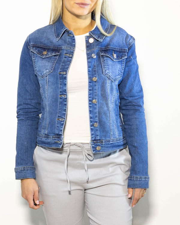Roma denim jakke, Mørkvask