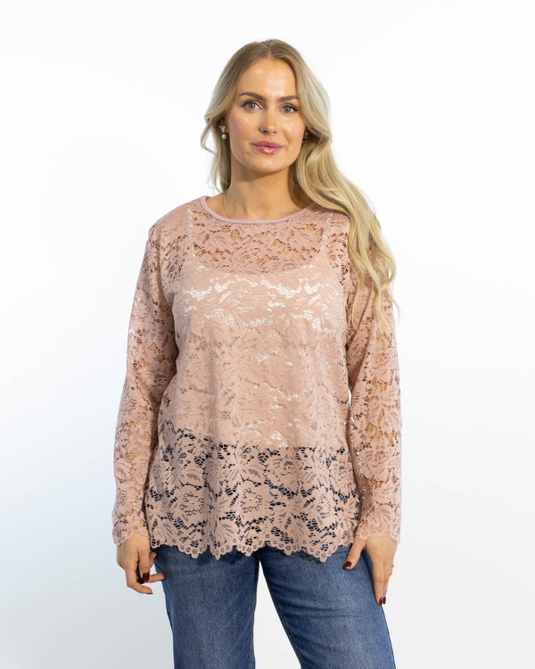 Domino lace overdel, Rosa