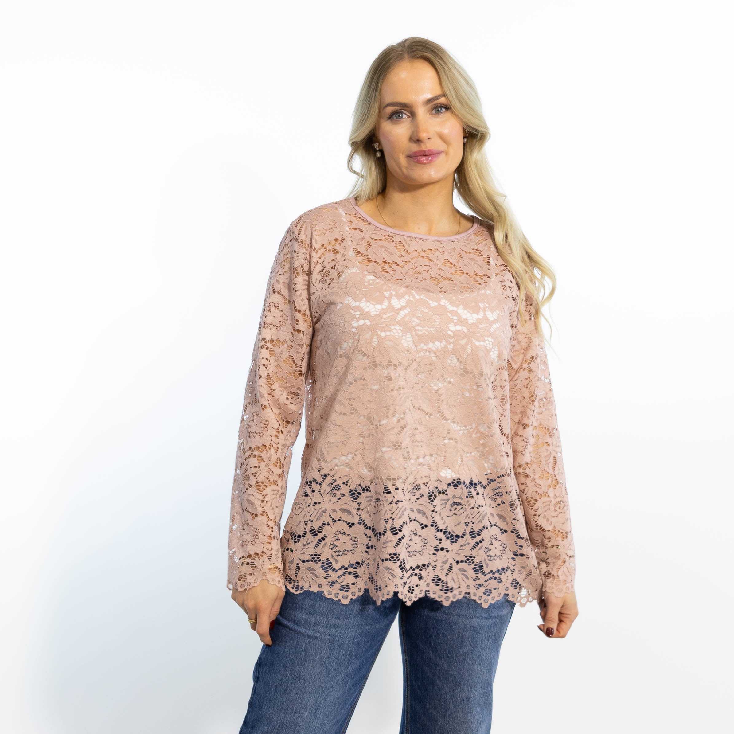 Domino lace overdel, Rosa