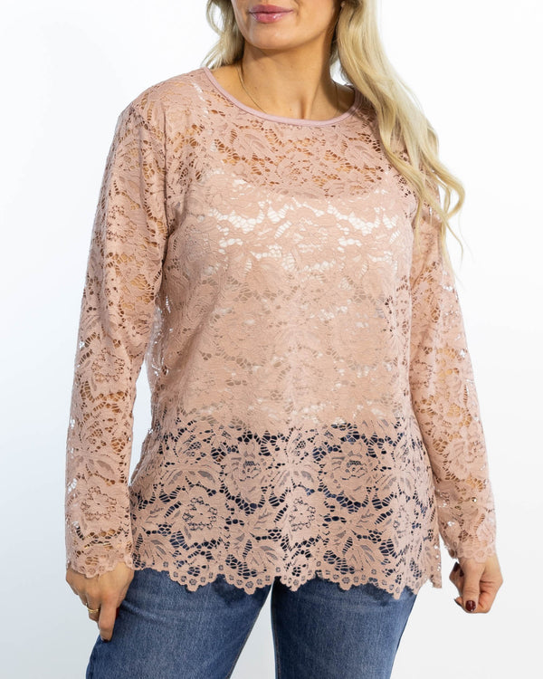 Domino lace overdel, Rosa