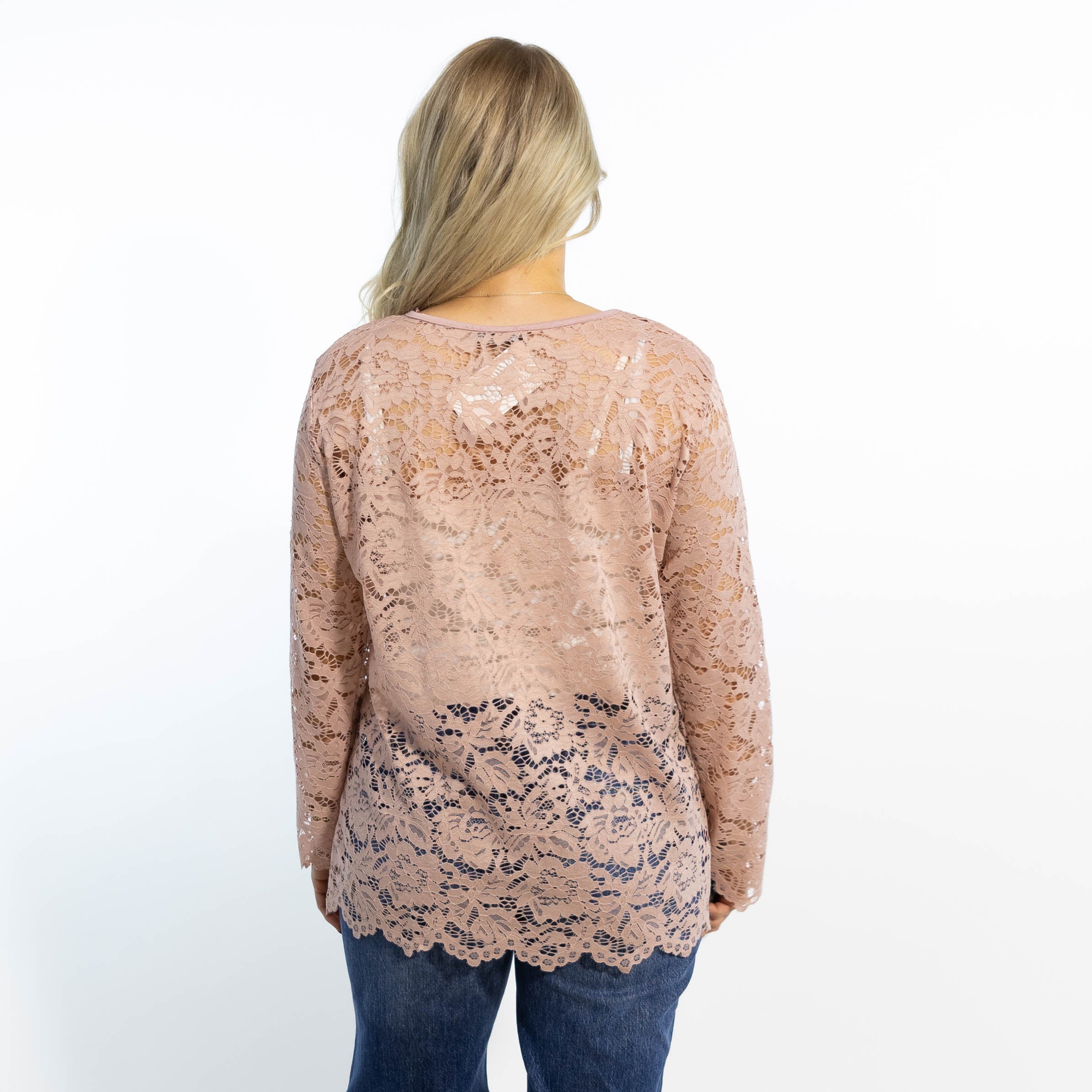 Domino lace overdel, Rosa