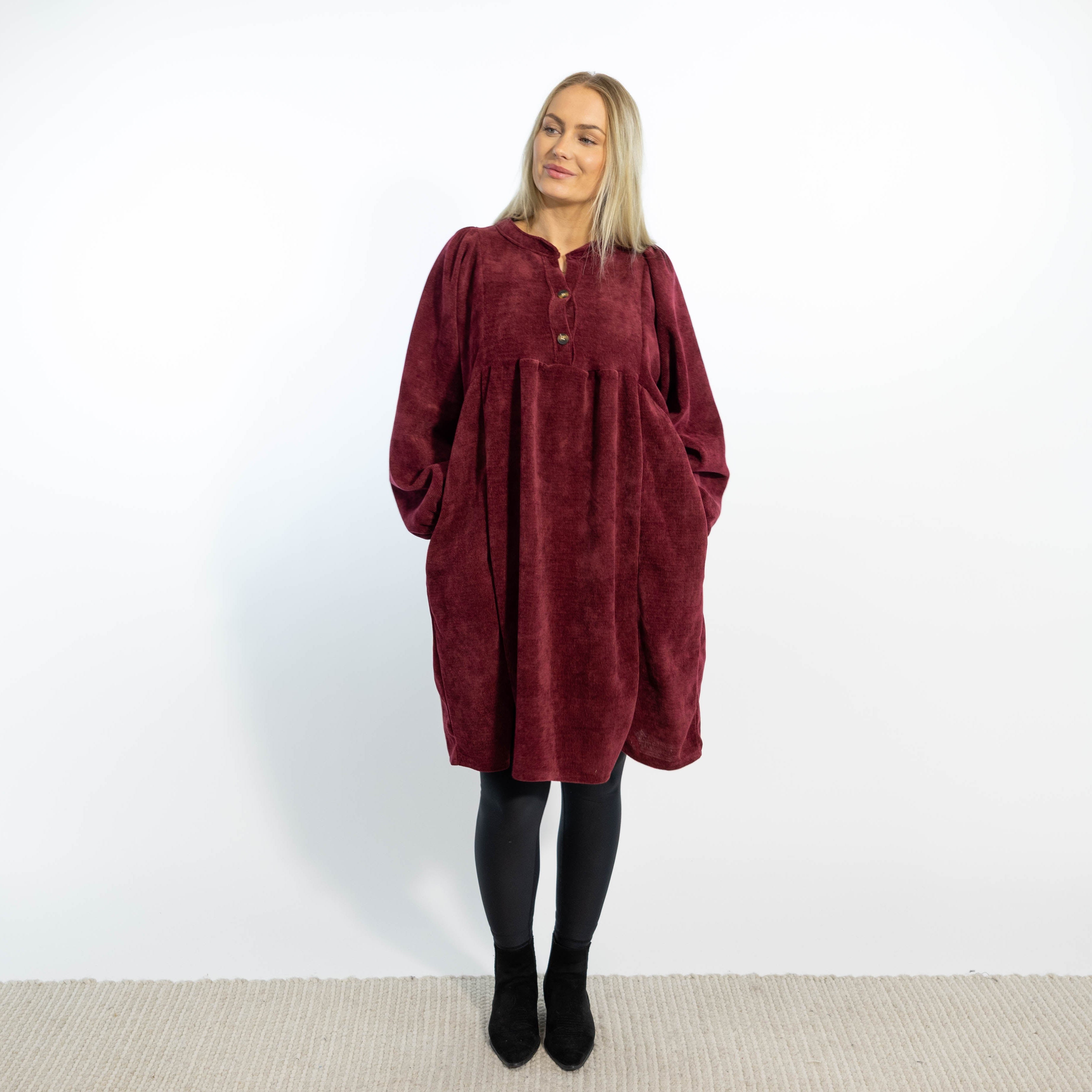 Gemma tunikakjole, Bordeaux