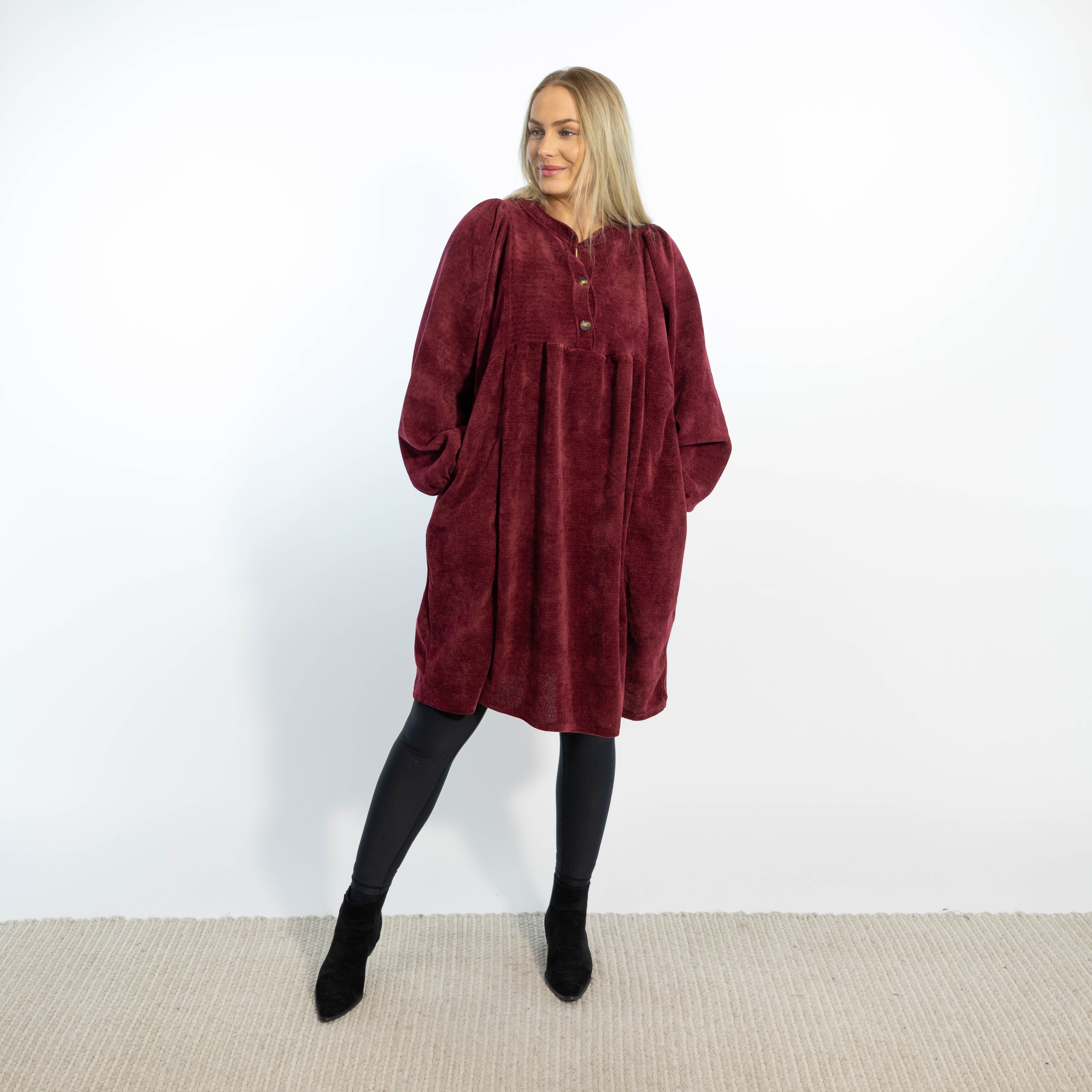 Gemma tunikakjole, Bordeaux