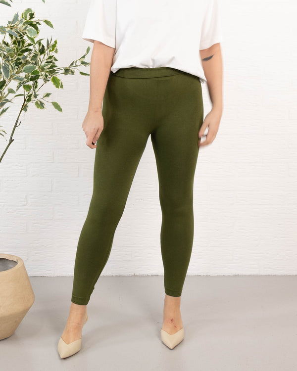 Kenya bomulds leggings, Khaki