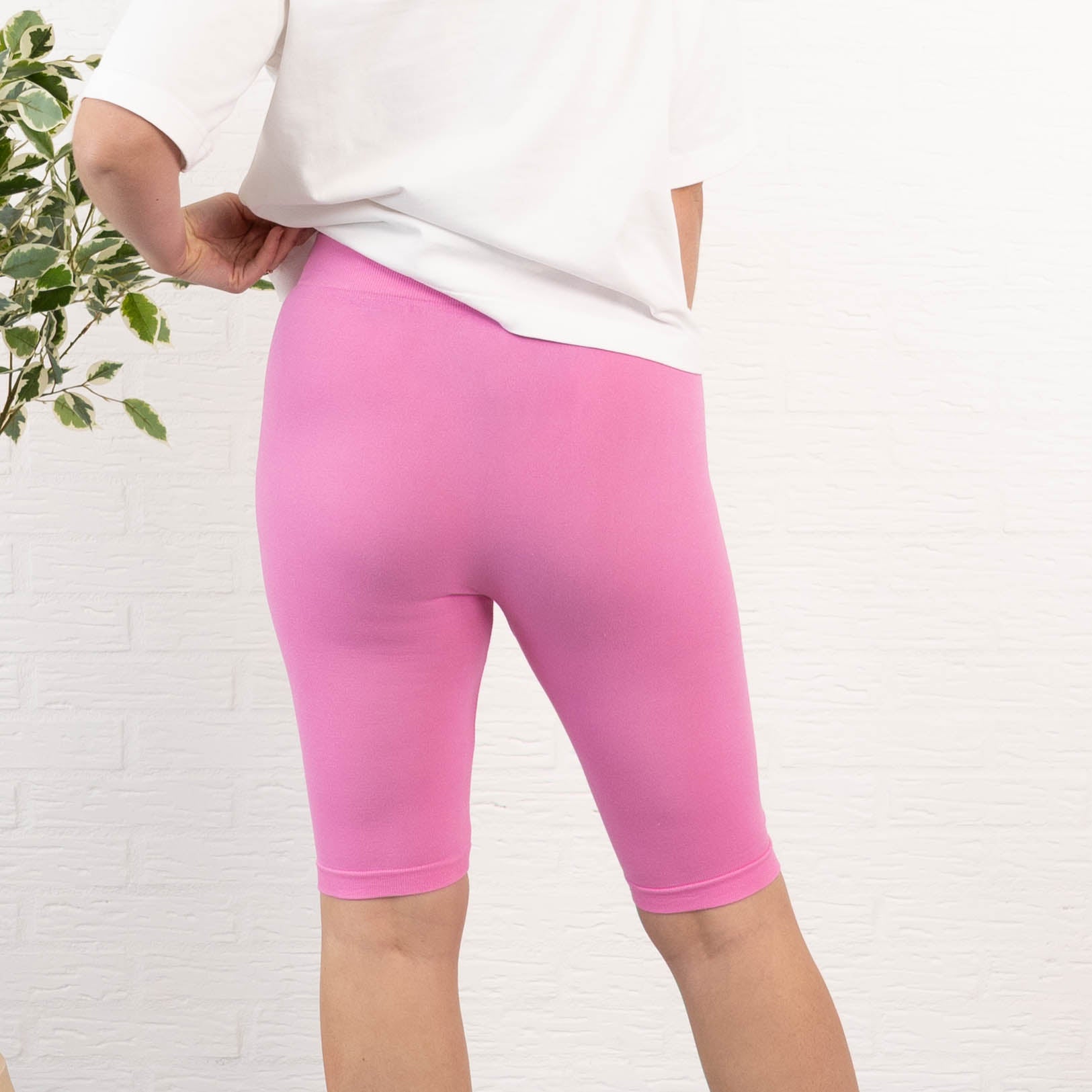 Cora bomulds cykelshorts, Lyserød