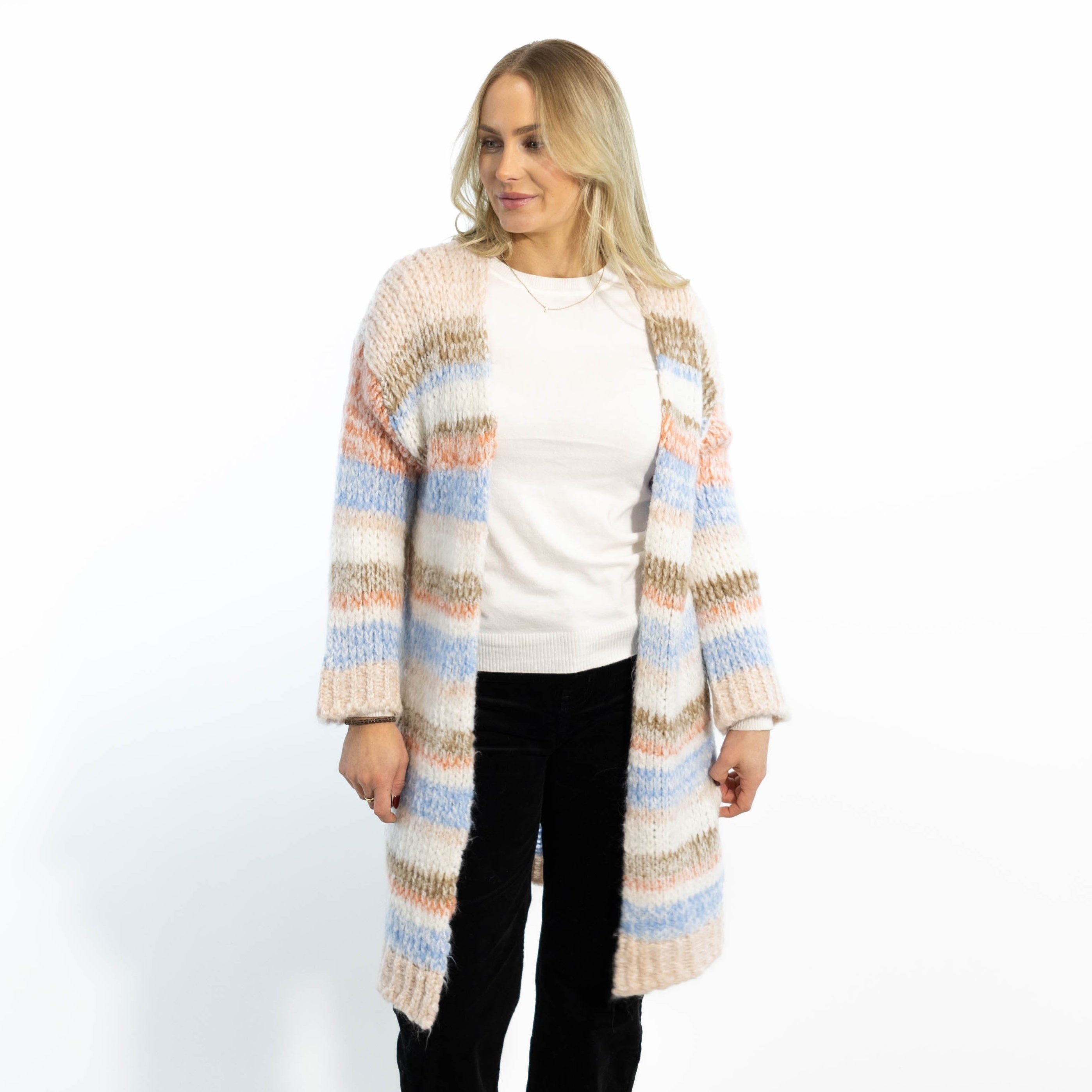 Karina strikcardigan, Rosa